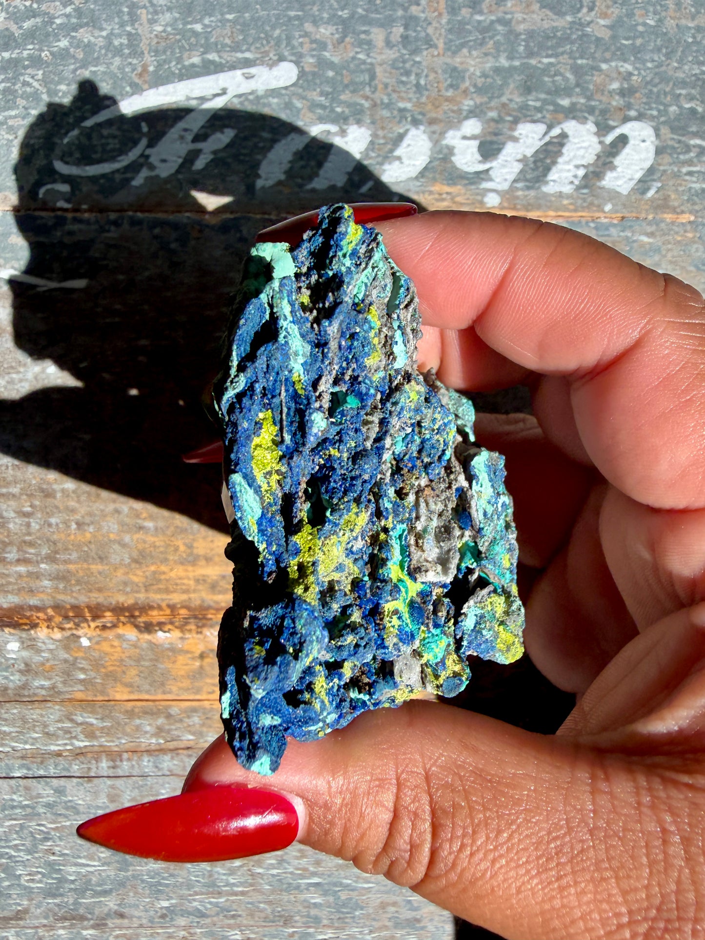 Gorgeous Malachite + Azurite on Matrix Specimen | Opt 24
