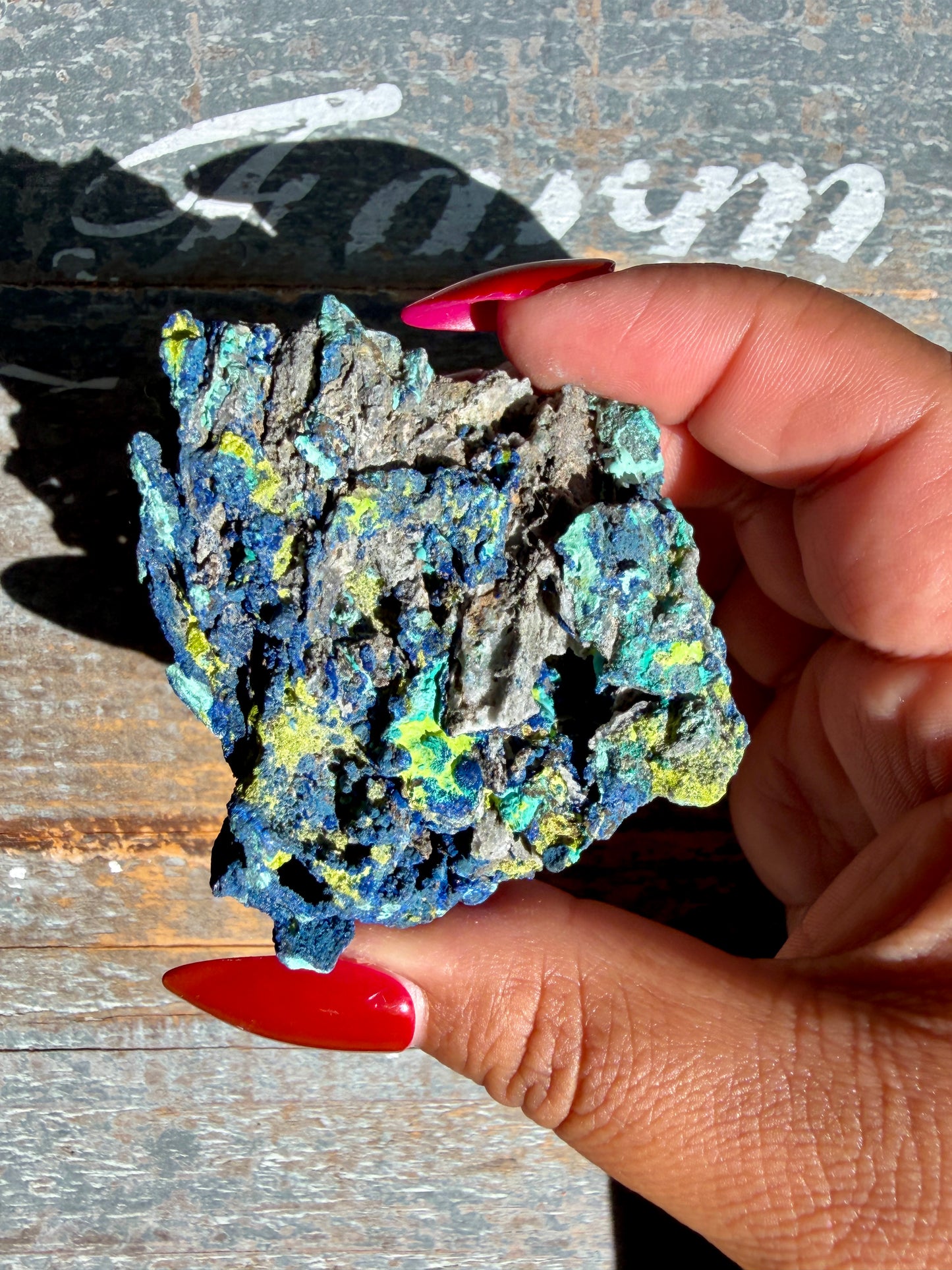 Gorgeous Malachite + Azurite on Matrix Specimen | Opt 24