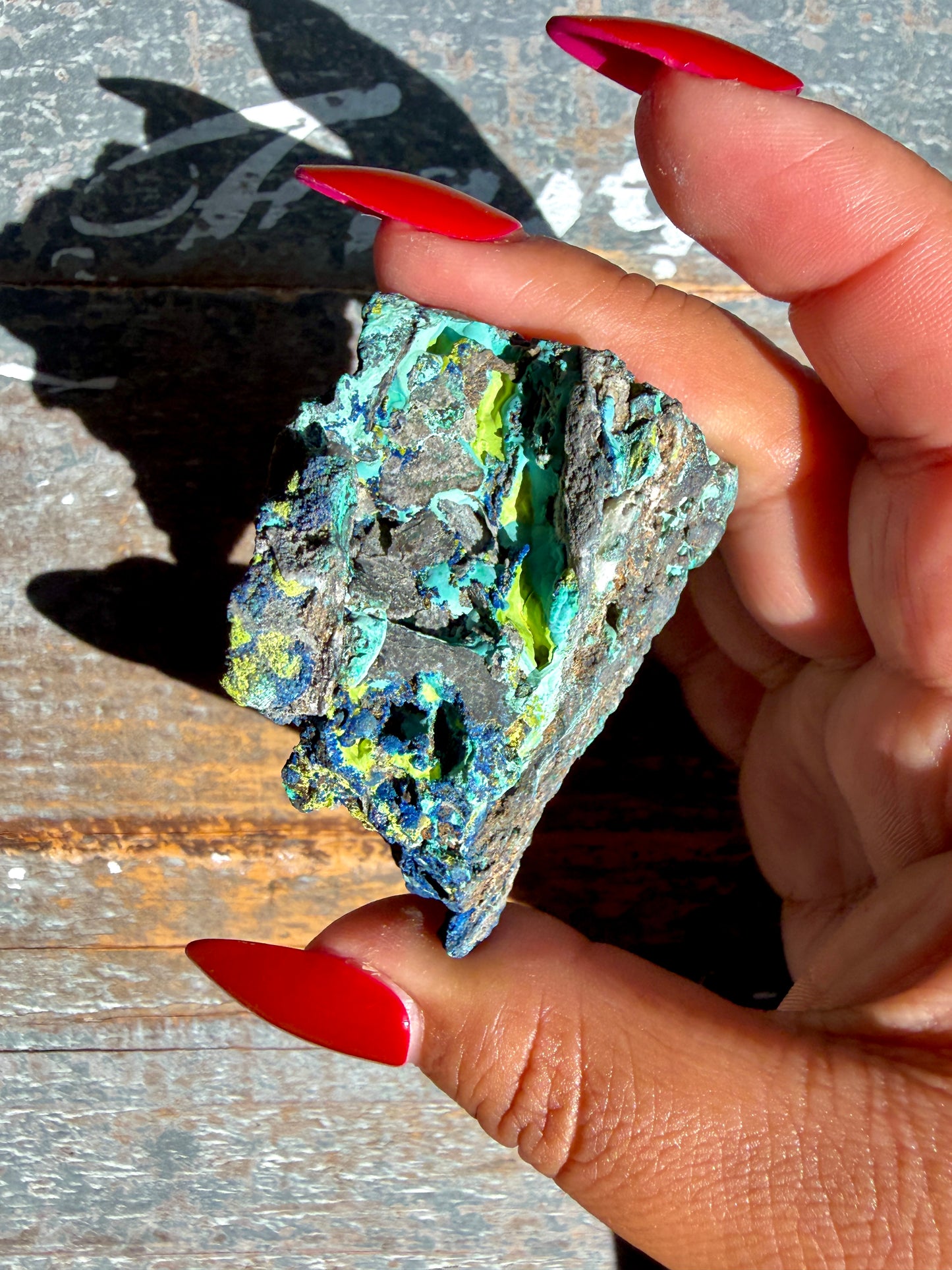 Gorgeous Malachite + Azurite on Matrix Specimen | Opt 24