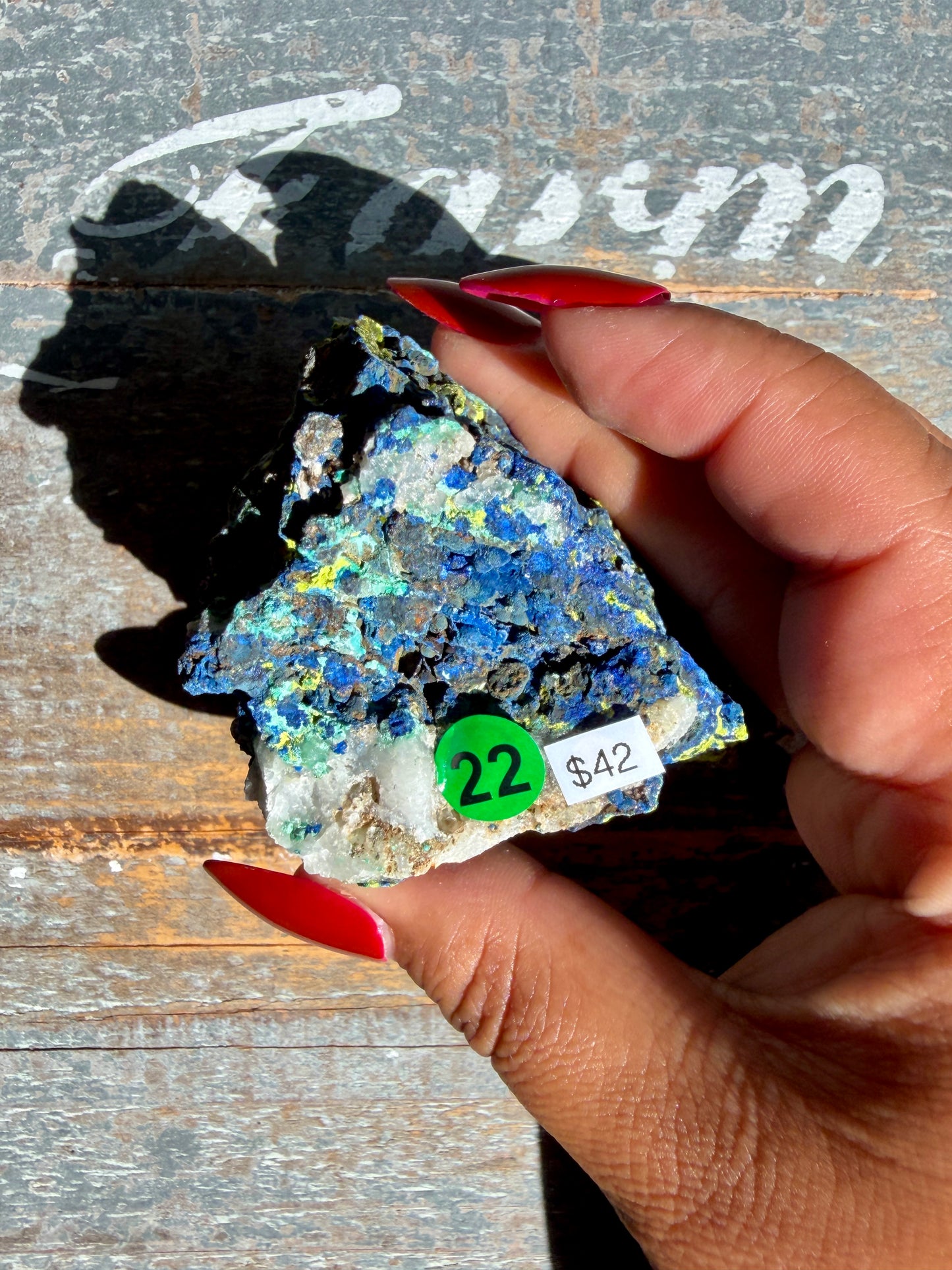 Gorgeous Malachite + Azurite on Matrix Specimen | Opt 22