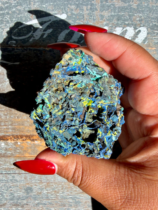 Gorgeous Malachite + Azurite on Matrix Specimen | Opt 22