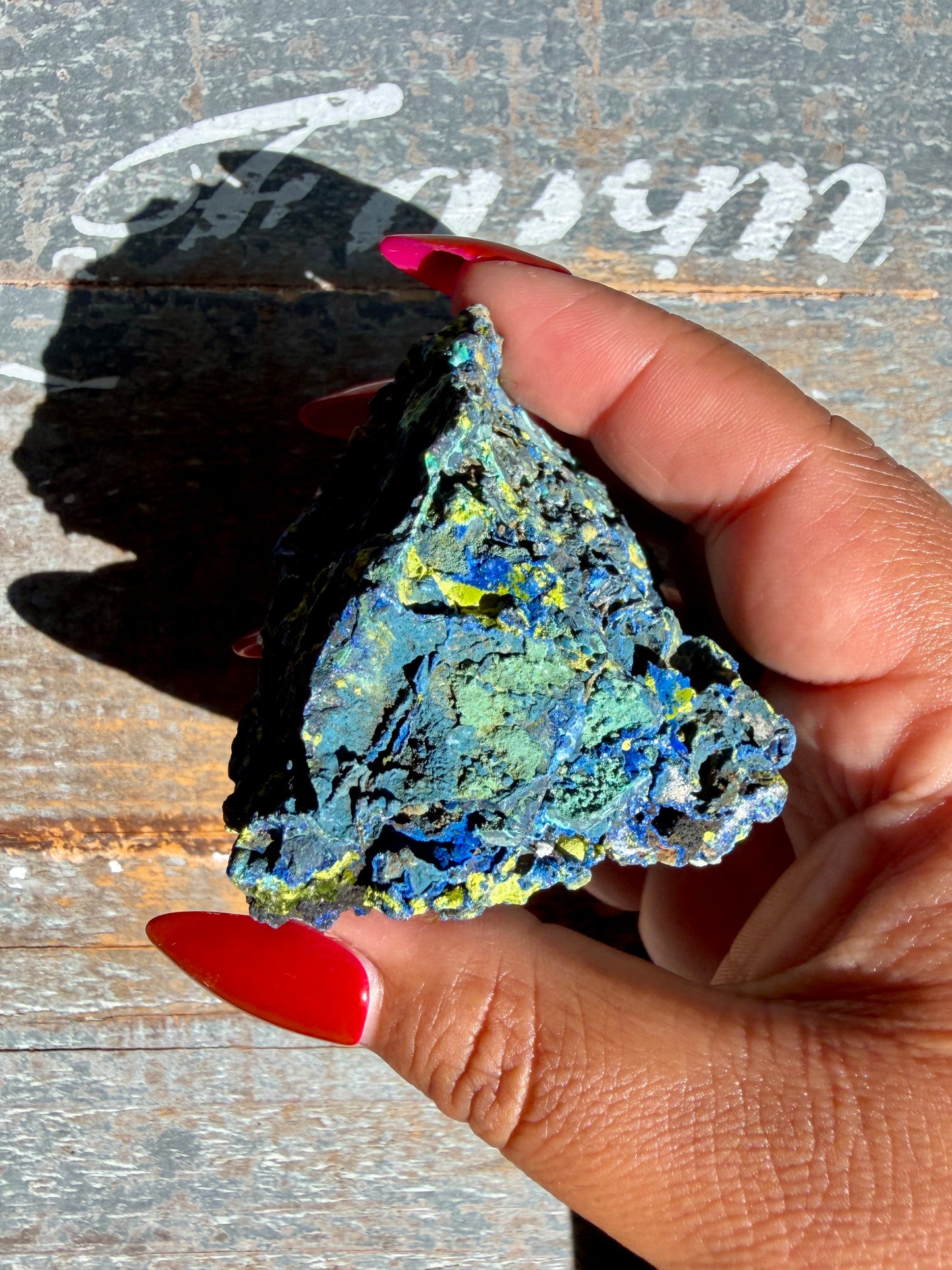 Gorgeous Malachite + Azurite on Matrix Specimen | Opt 22
