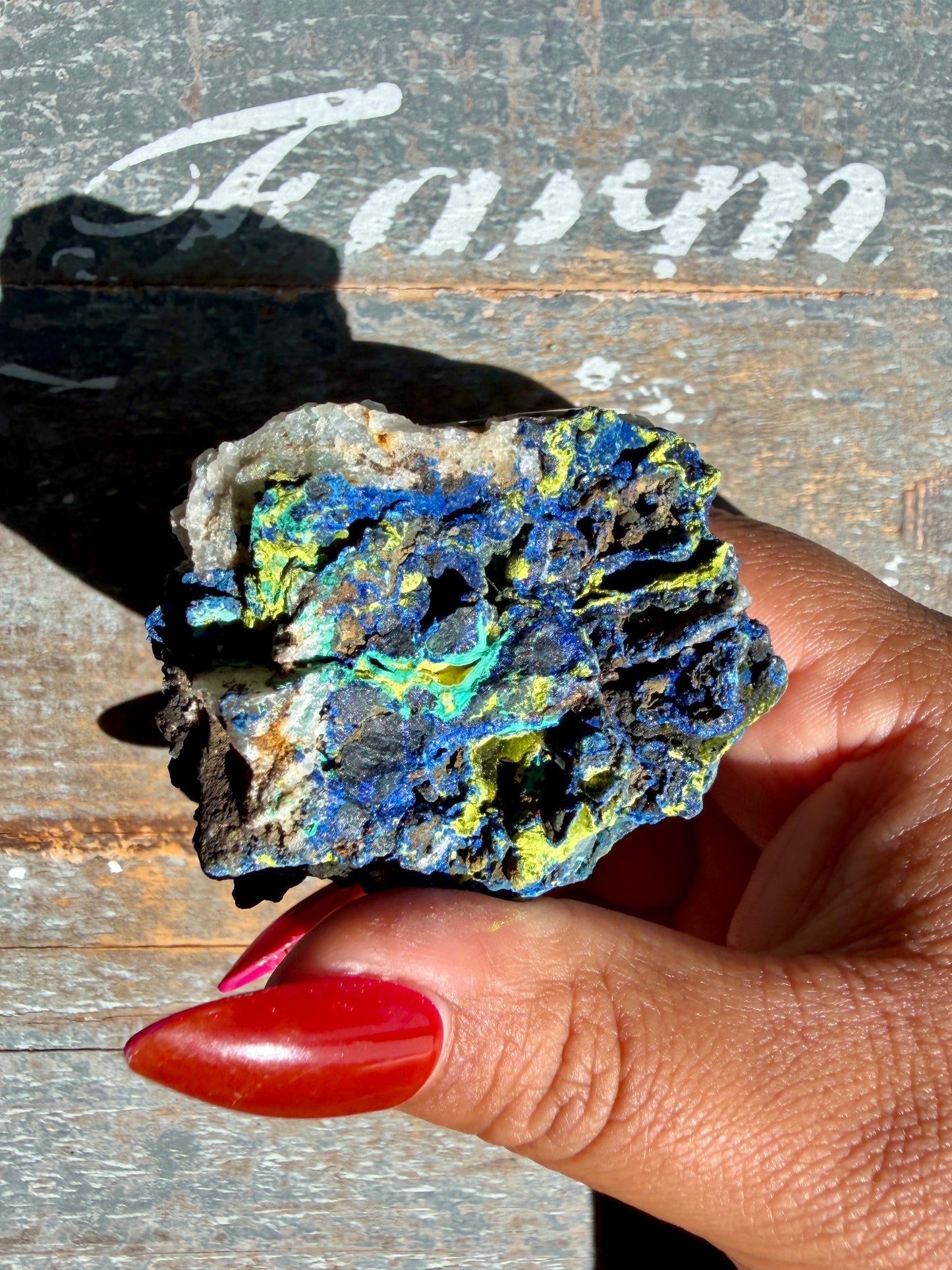 Gorgeous Malachite + Azurite on Matrix Specimen | Opt 22