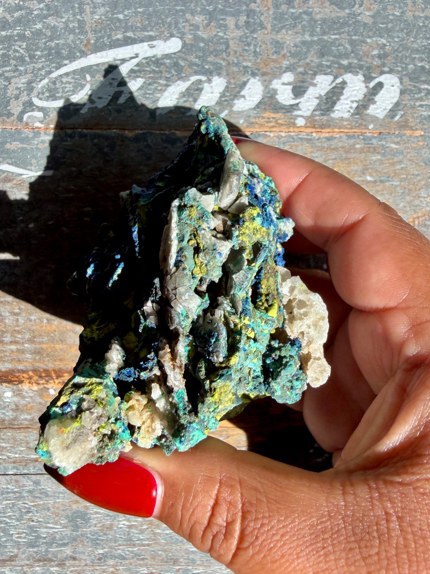Gorgeous Malachite + Azurite on Matrix Specimen | Opt 20