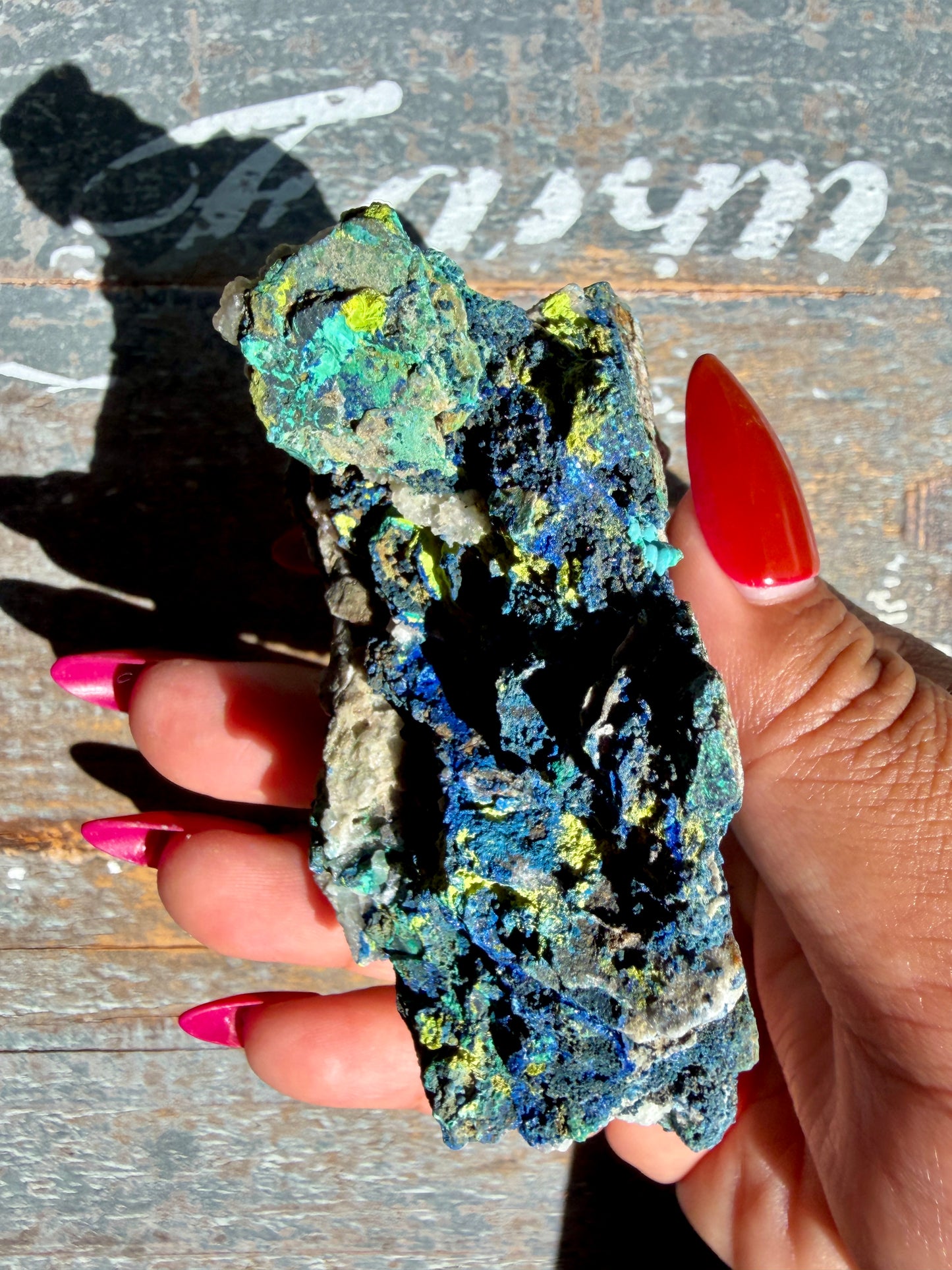 Gorgeous Malachite + Azurite on Matrix Specimen | Opt 20