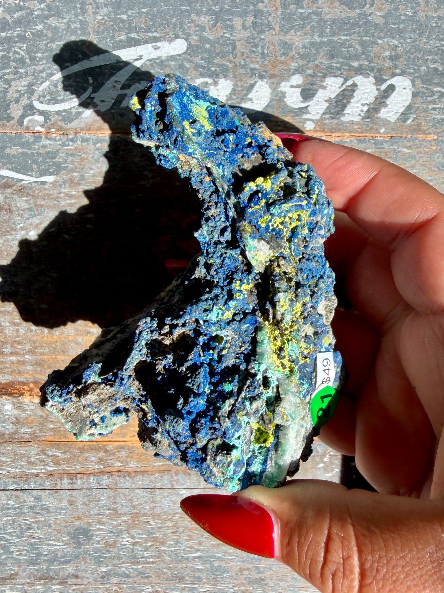 Gorgeous Malachite + Azurite on Matrix Specimen | Opt 21