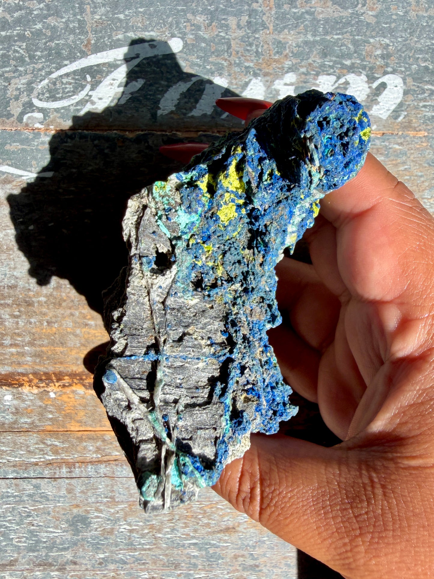 Gorgeous Malachite + Azurite on Matrix Specimen | Opt 21