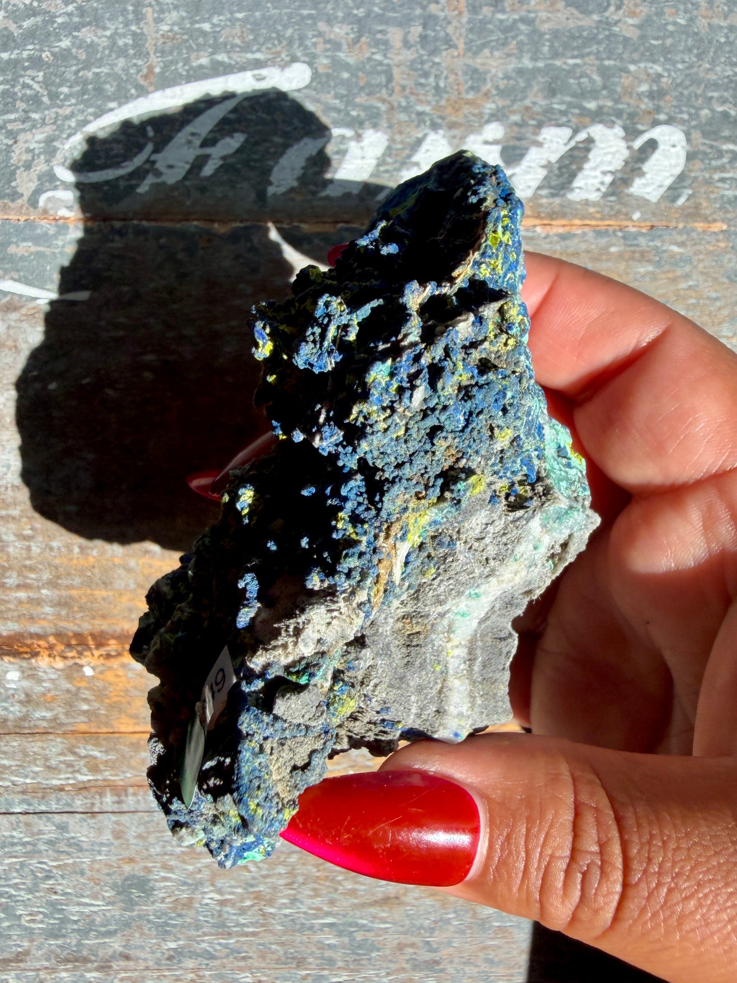 Gorgeous Malachite + Azurite on Matrix Specimen | Opt 21