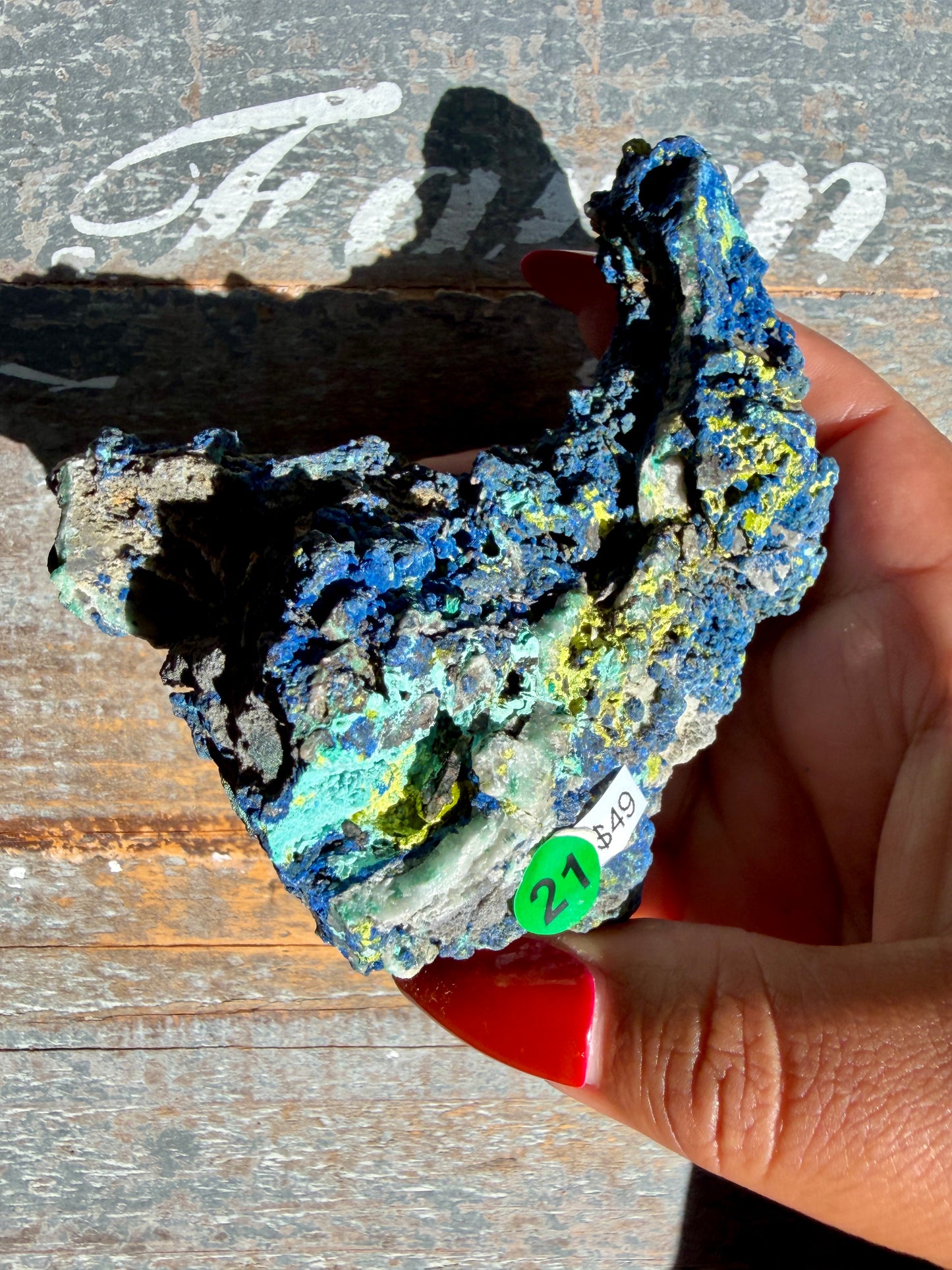 Gorgeous Malachite + Azurite on Matrix Specimen | Opt 21