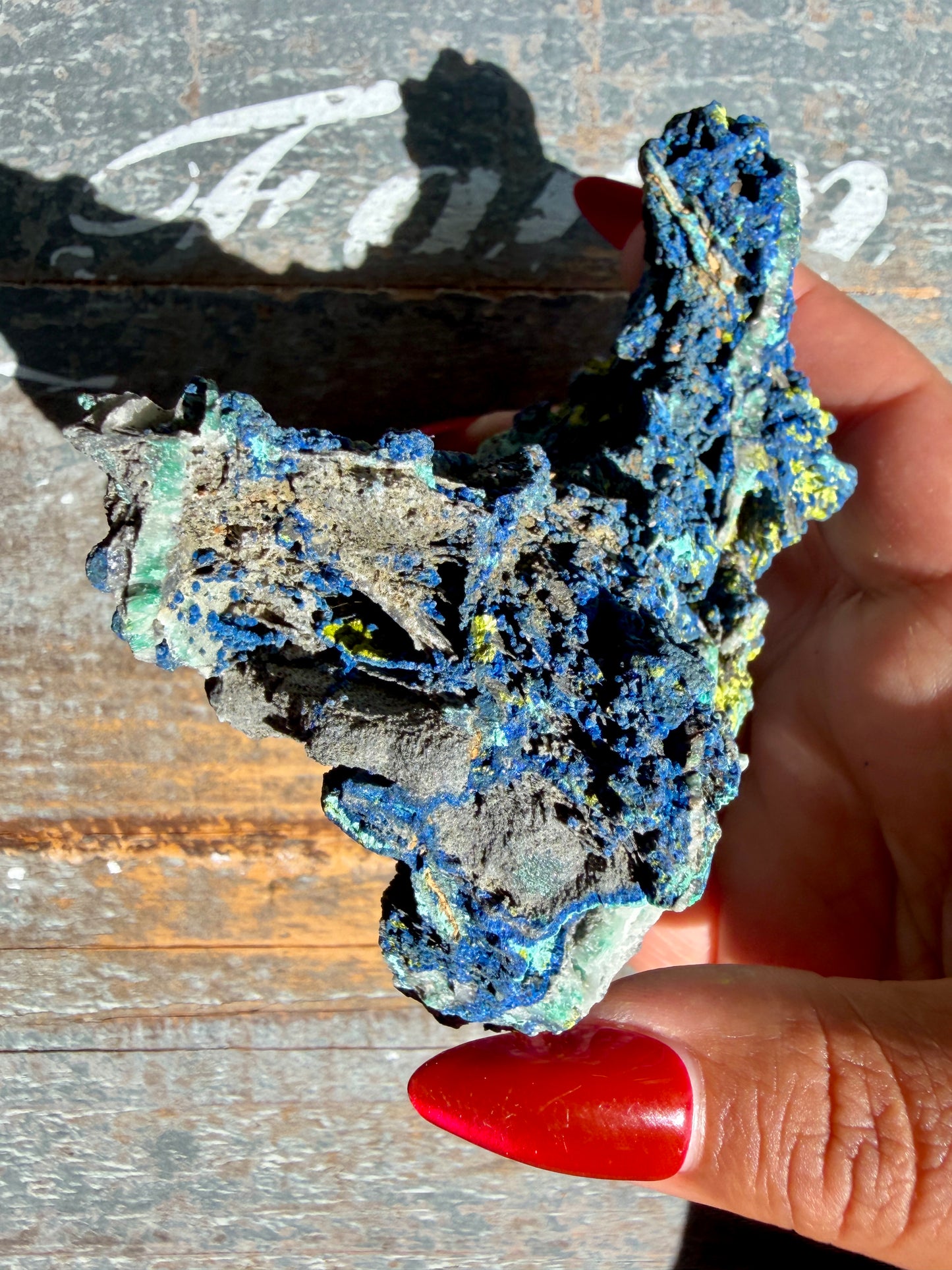 Gorgeous Malachite + Azurite on Matrix Specimen | Opt 21
