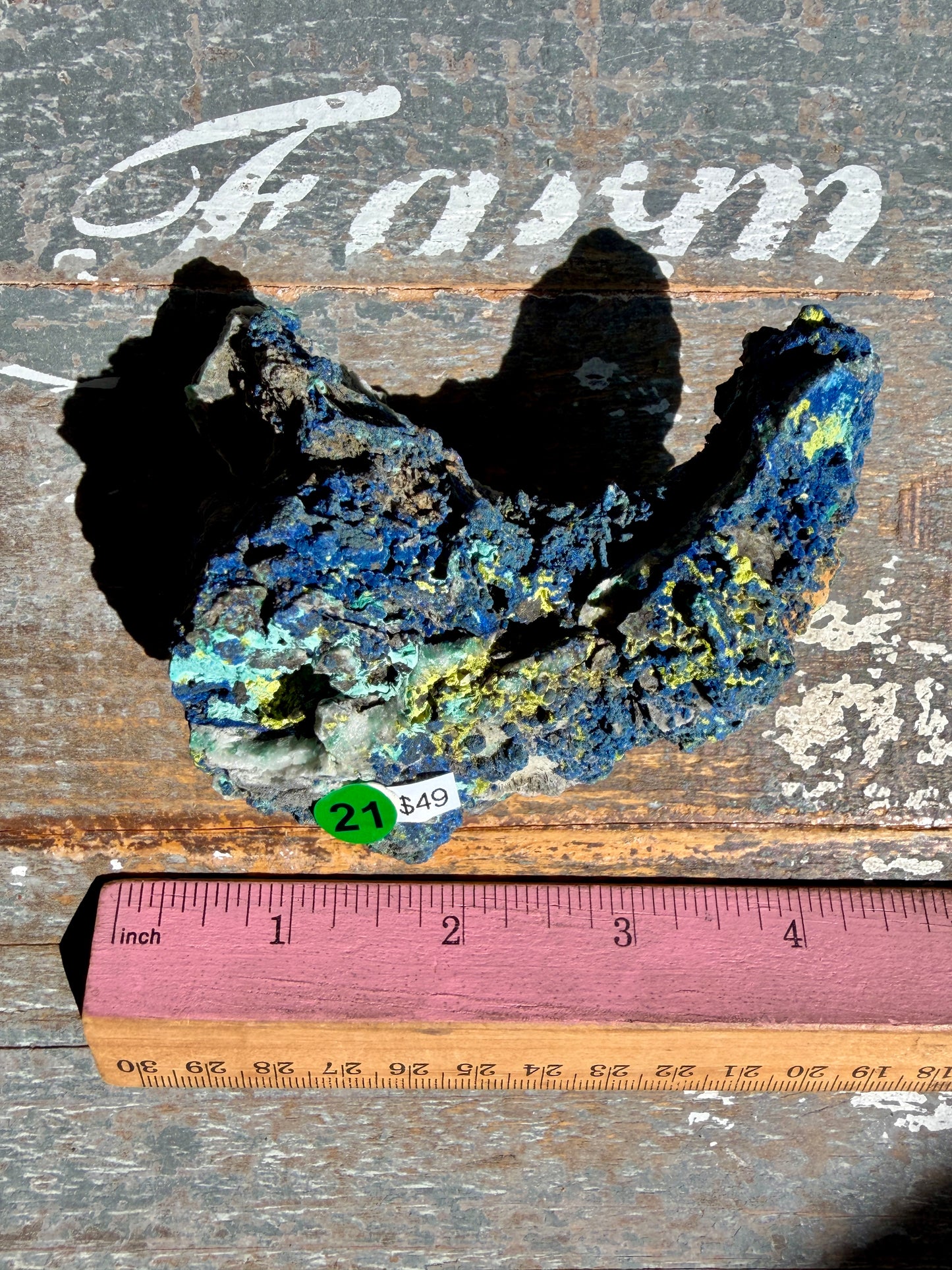 Gorgeous Malachite + Azurite on Matrix Specimen | Opt 21