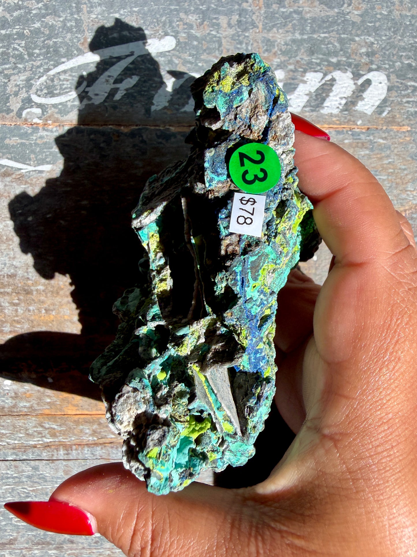Gorgeous Malachite + Azurite on Matrix Specimen | Opt 23