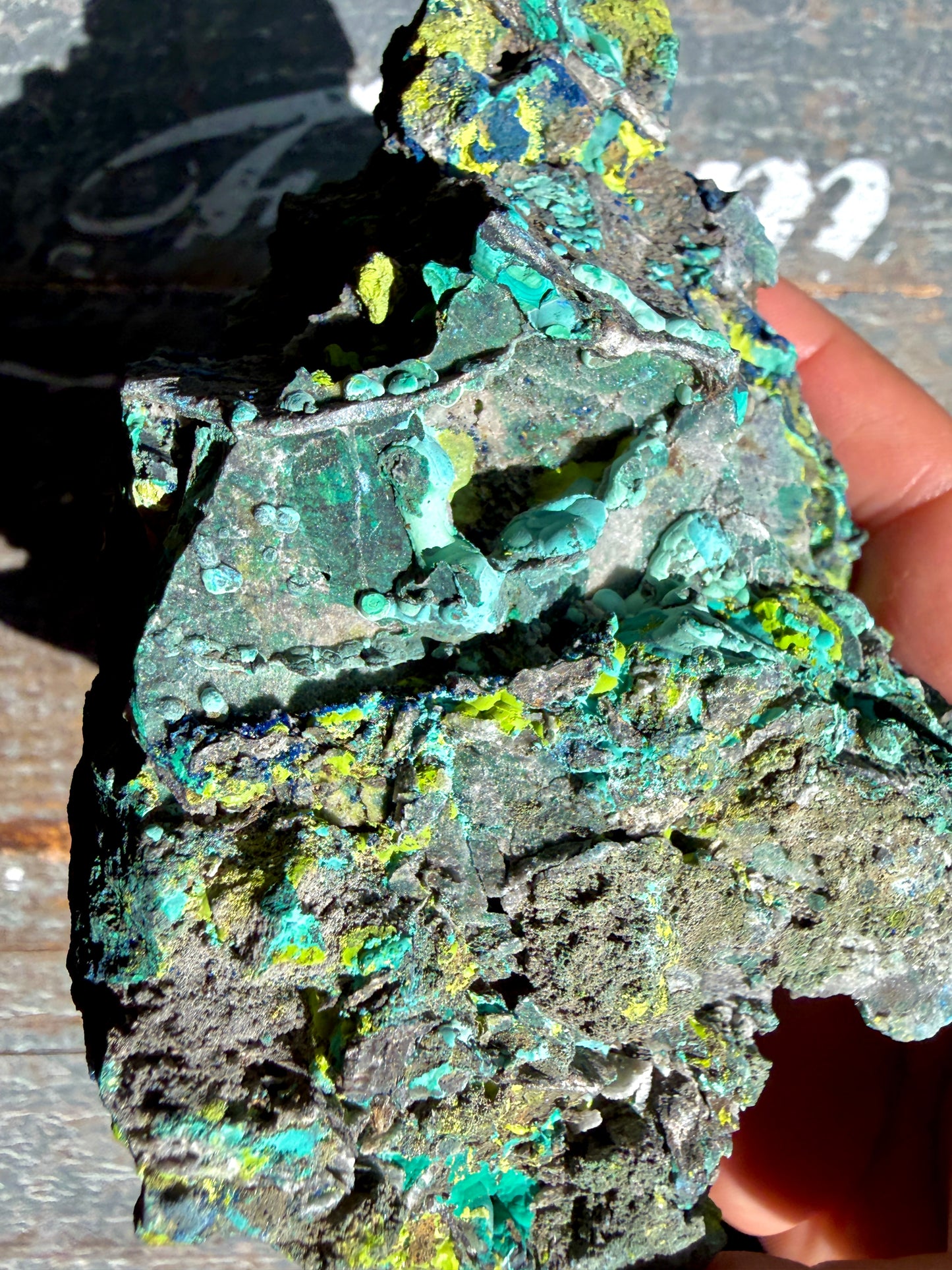 Gorgeous Malachite + Azurite on Matrix Specimen | Opt 23