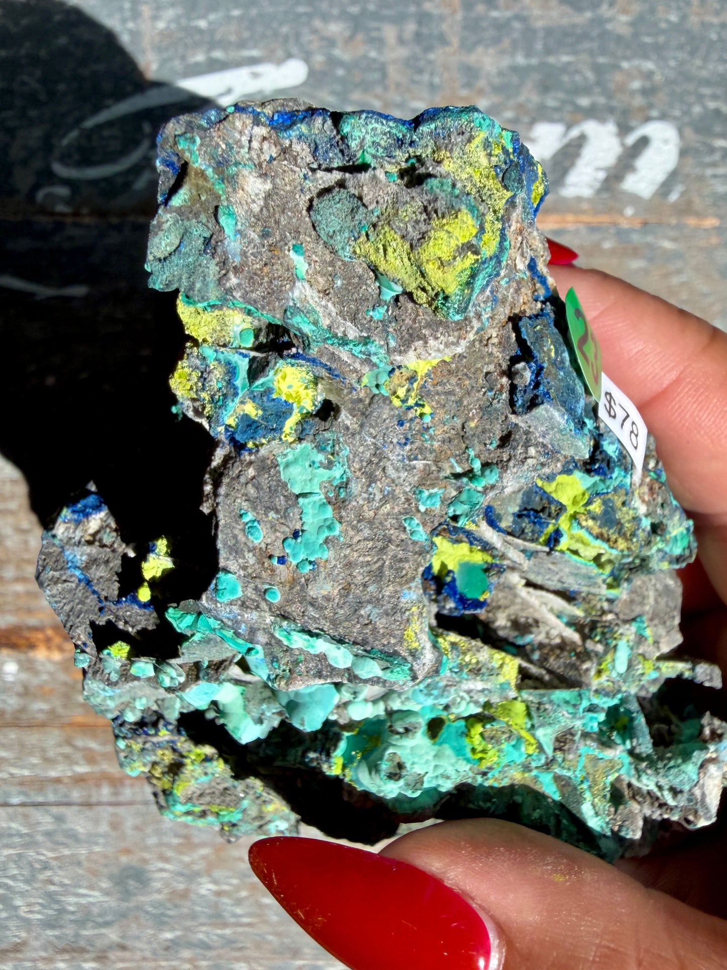Gorgeous Malachite + Azurite on Matrix Specimen | Opt 23