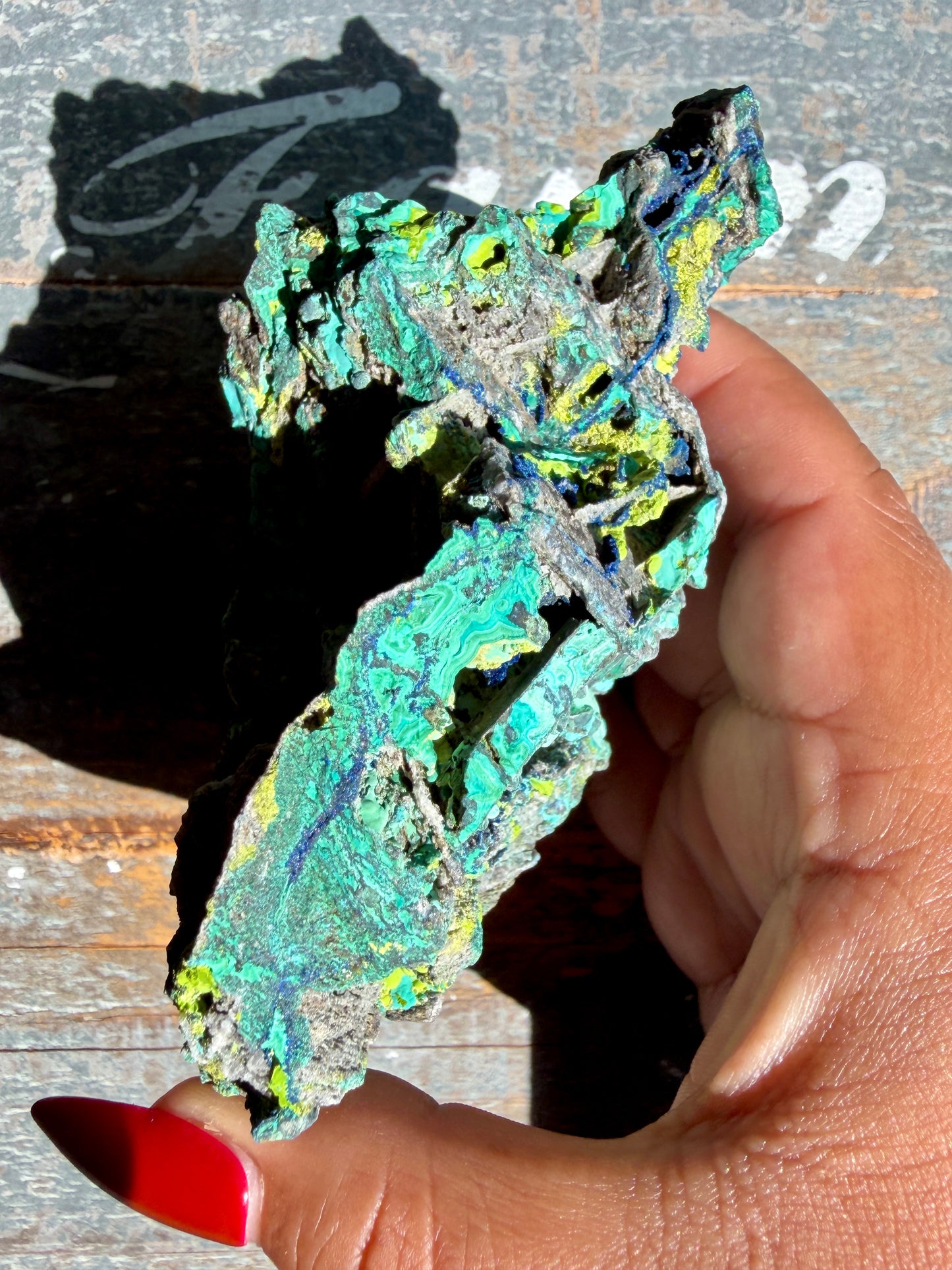 Gorgeous Malachite + Azurite on Matrix Specimen | Opt 23
