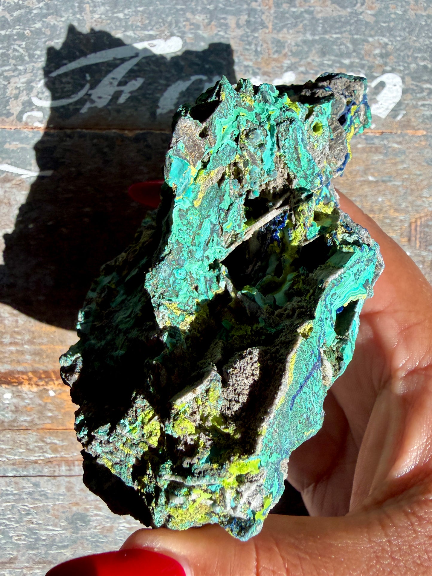 Gorgeous Malachite + Azurite on Matrix Specimen | Opt 23
