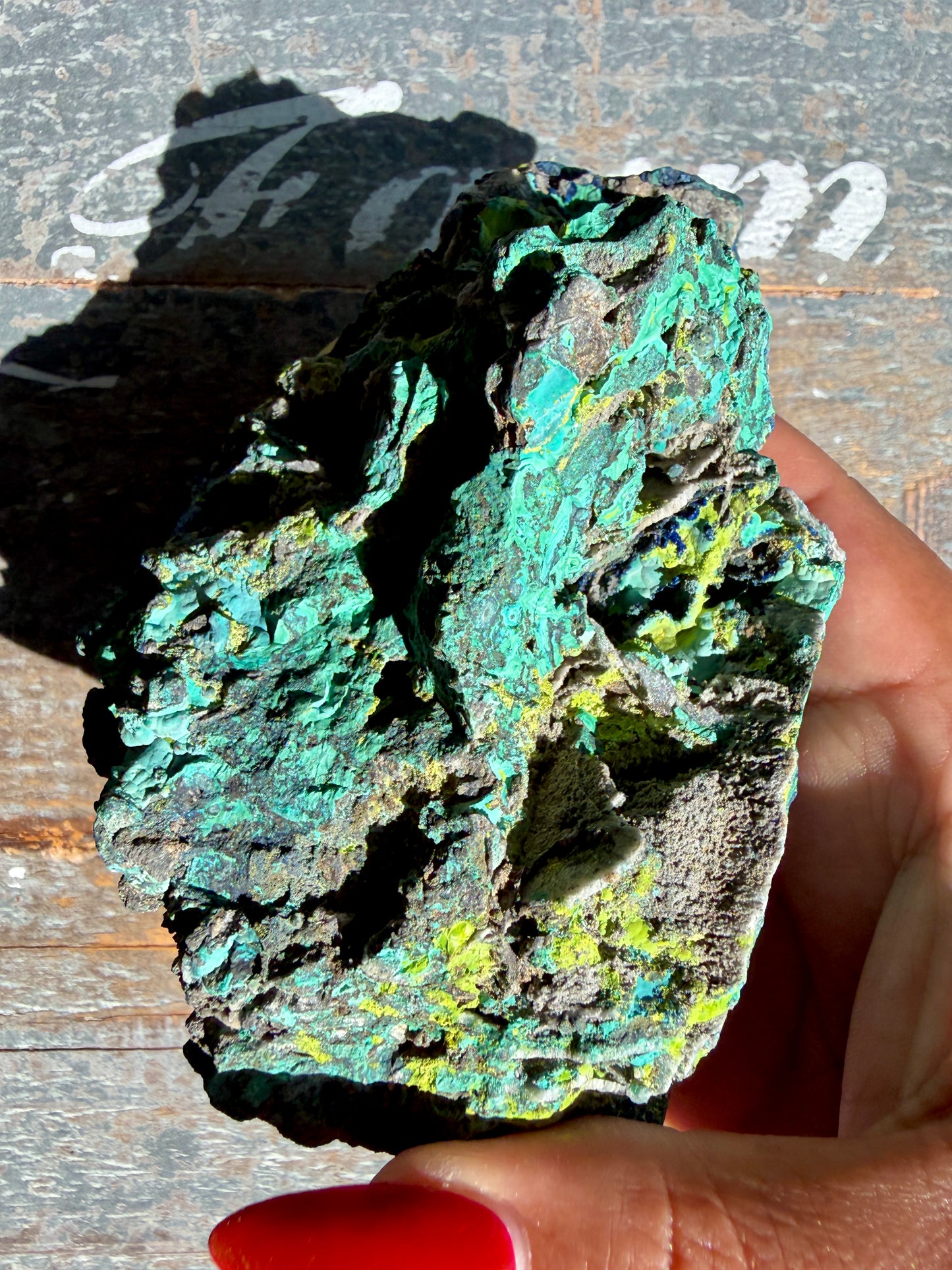 Gorgeous Malachite + Azurite on Matrix Specimen | Opt 23