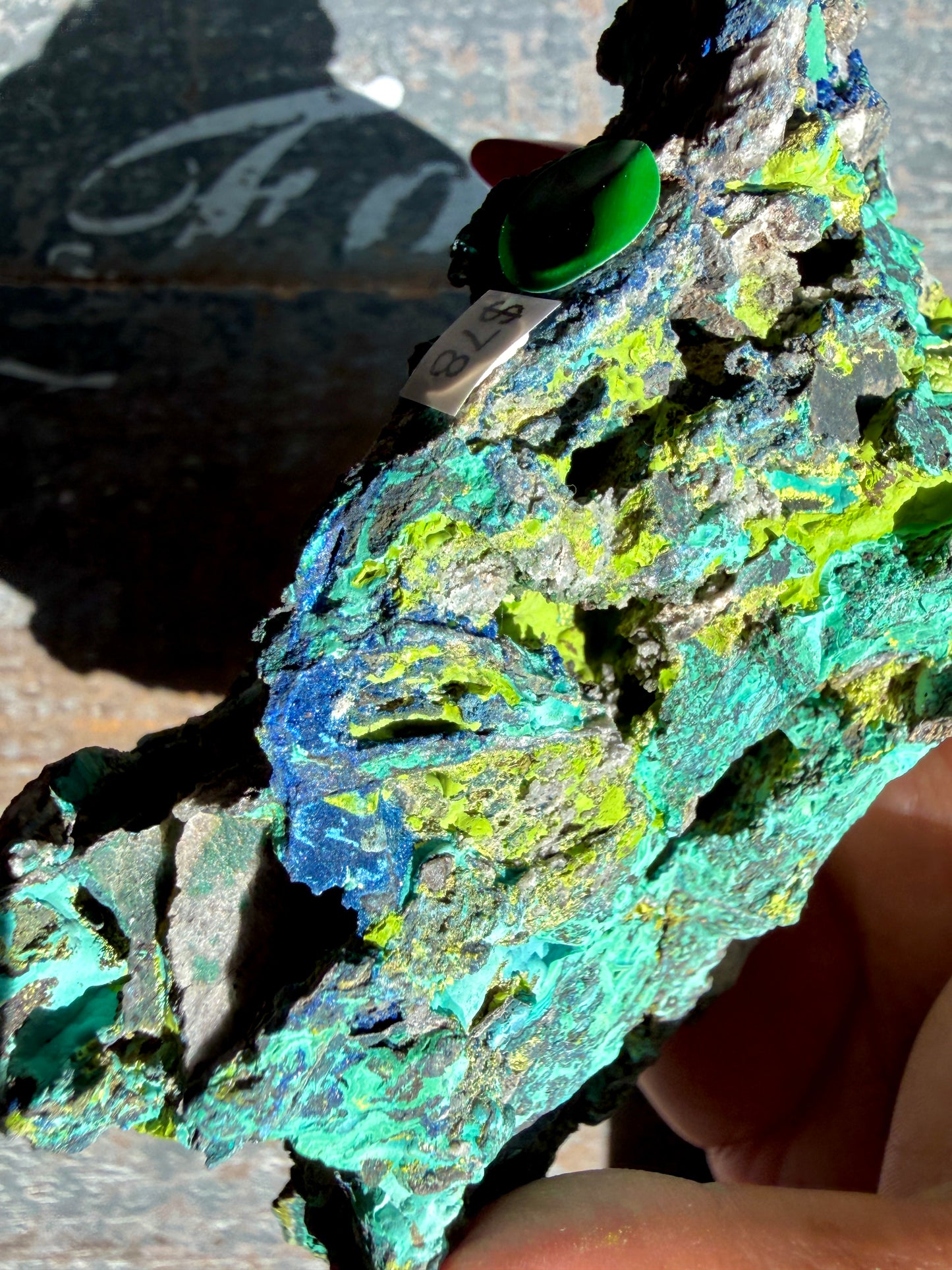 Gorgeous Malachite + Azurite on Matrix Specimen | Opt 23