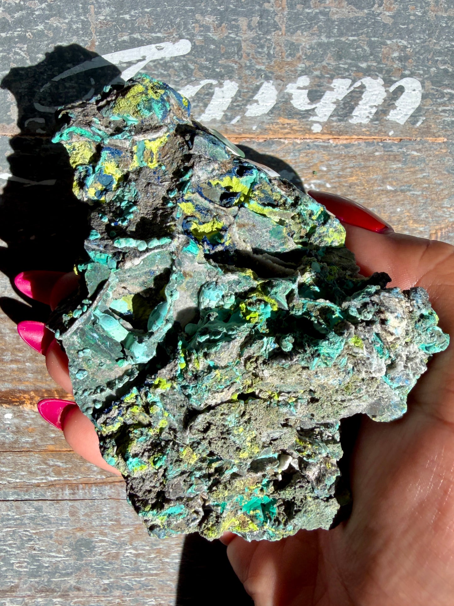 Gorgeous Malachite + Azurite on Matrix Specimen | Opt 23