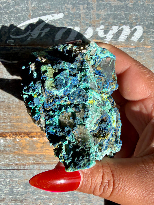 Gorgeous Malachite + Azurite on Matrix Specimen | Opt 19