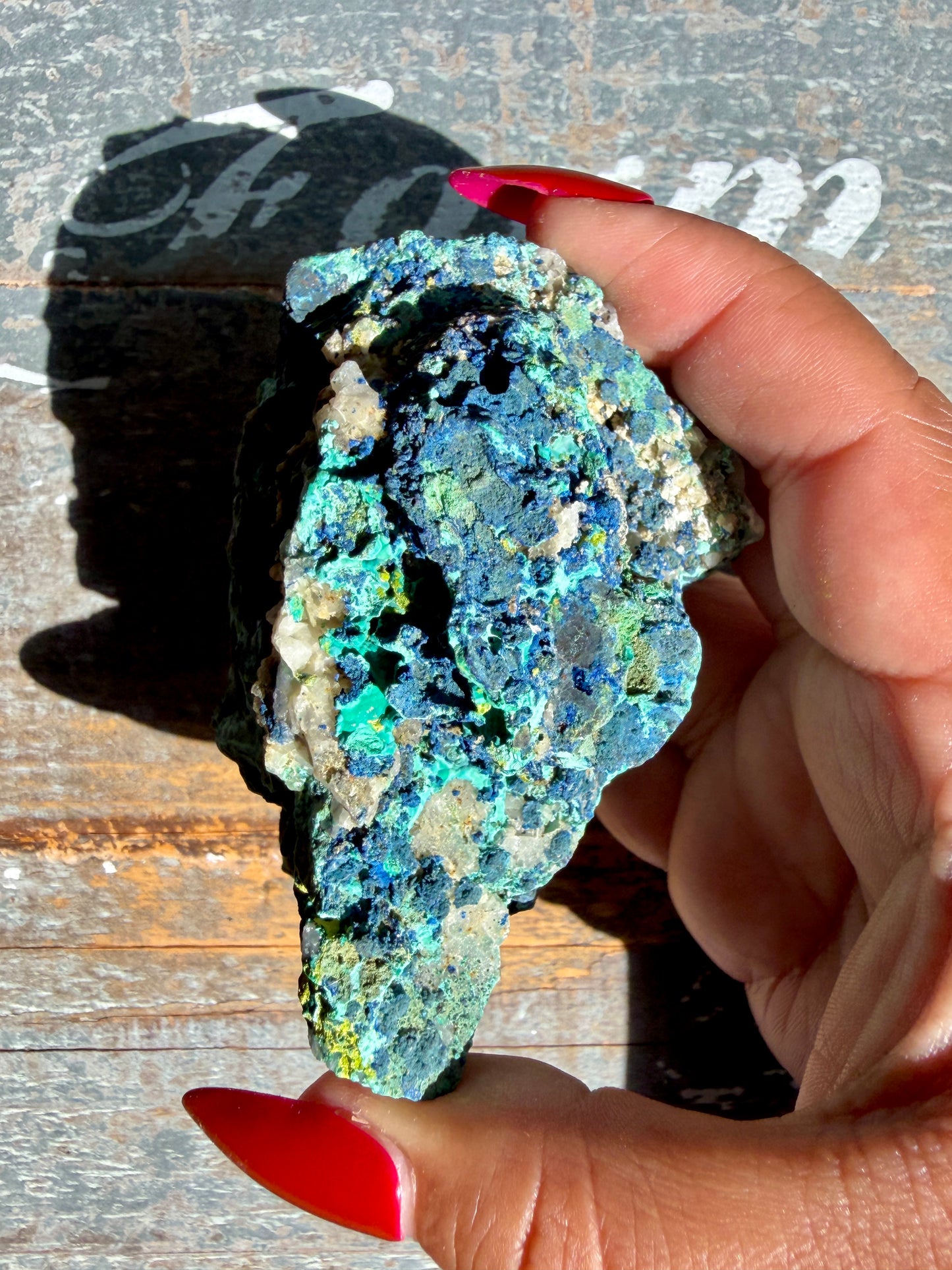Gorgeous Malachite + Azurite on Matrix Specimen | Opt 19