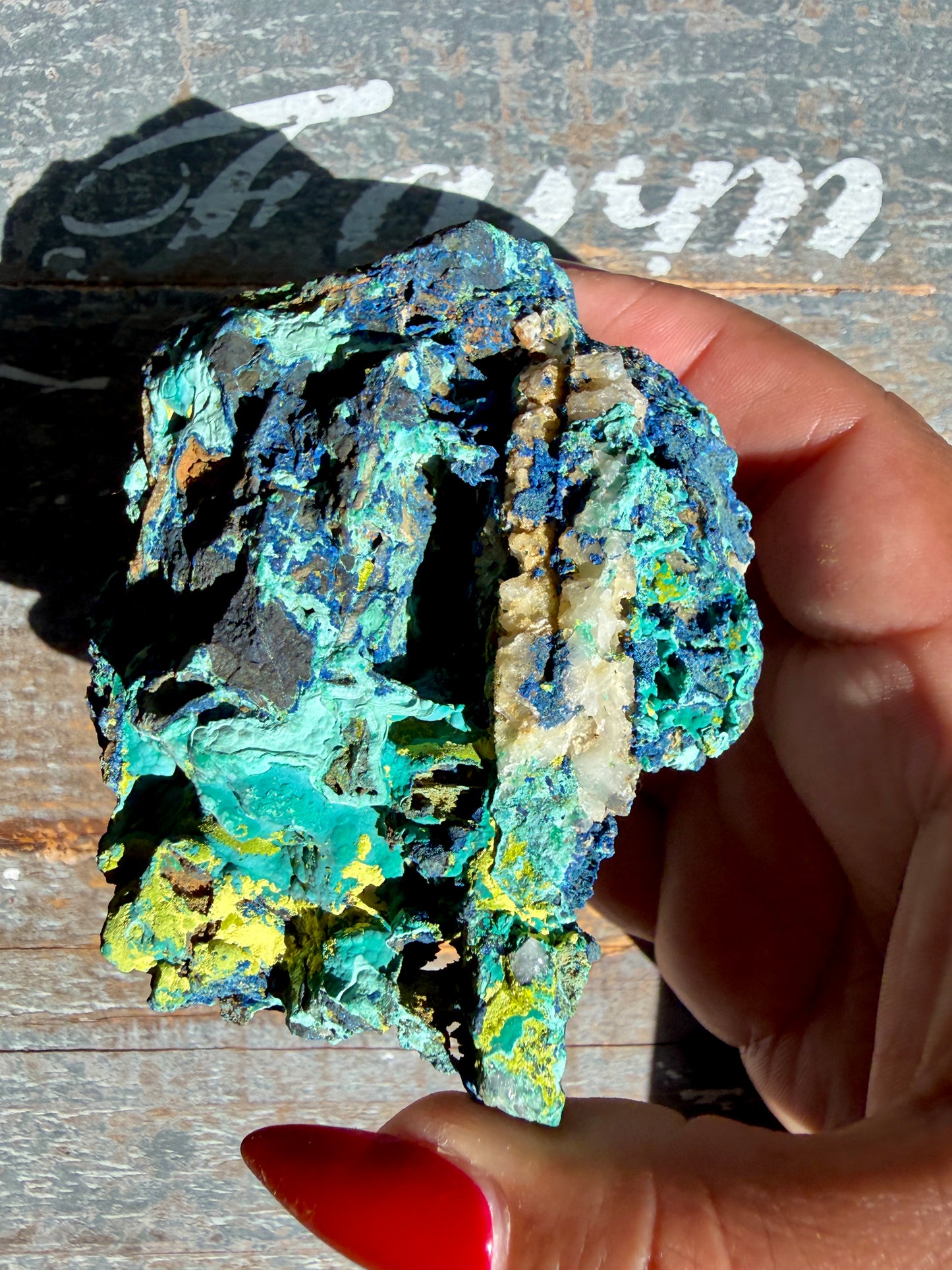Gorgeous Malachite + Azurite on Matrix Specimen | Opt 19