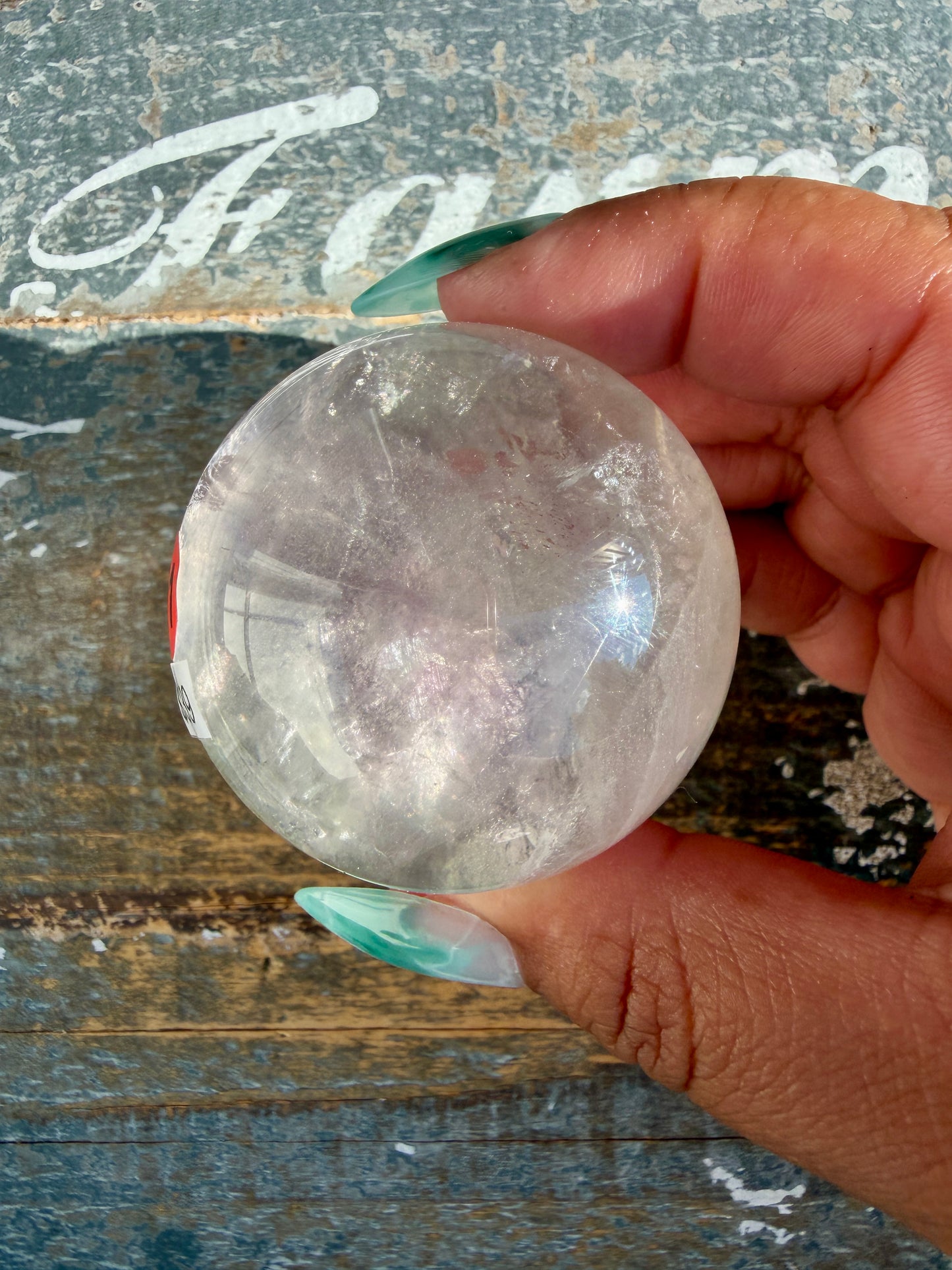 Gorgeous Stormy Water Fluorite Sphere | Opt 11