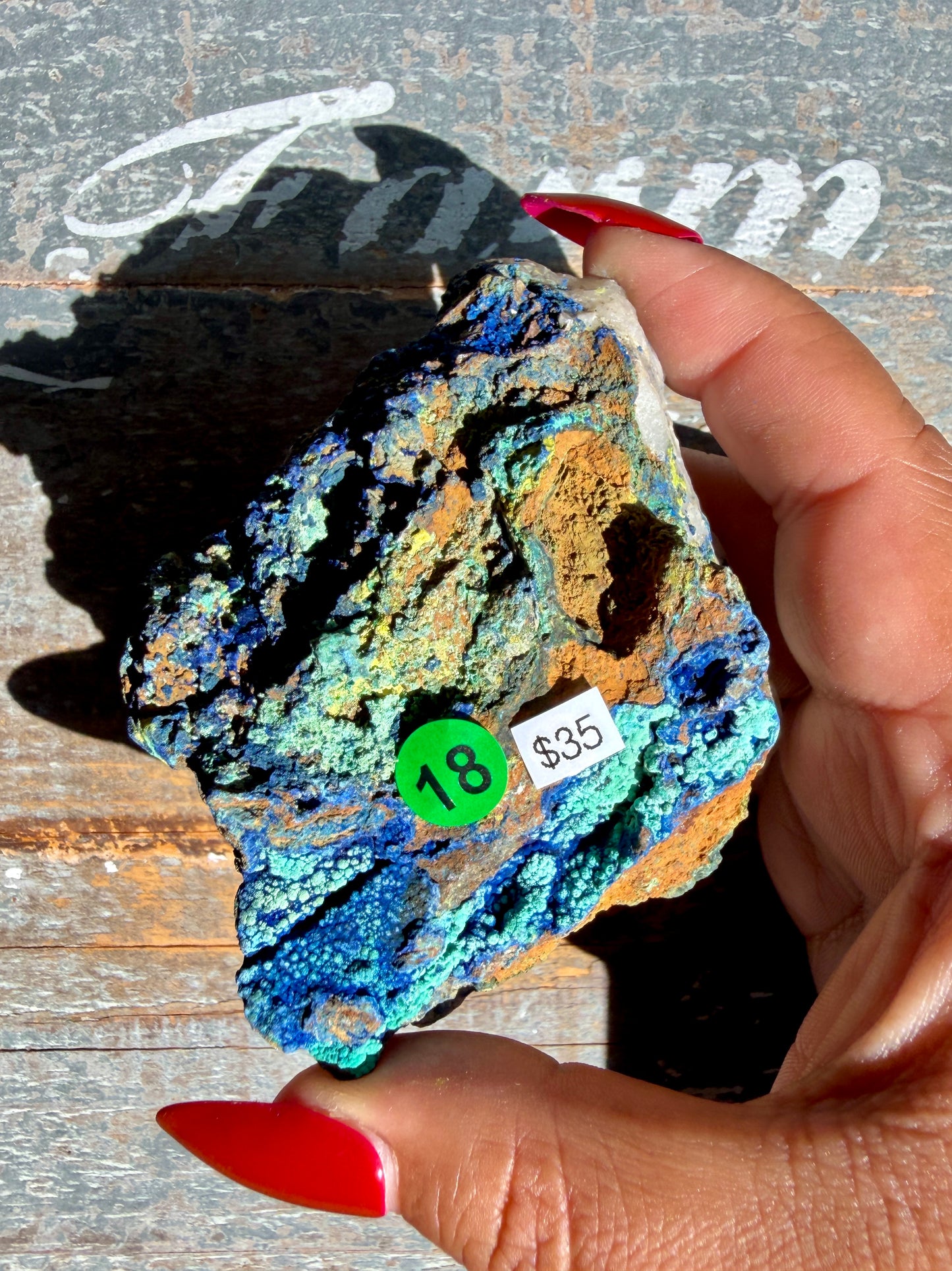 Gorgeous Malachite + Azurite on Matrix Specimen | Opt 18