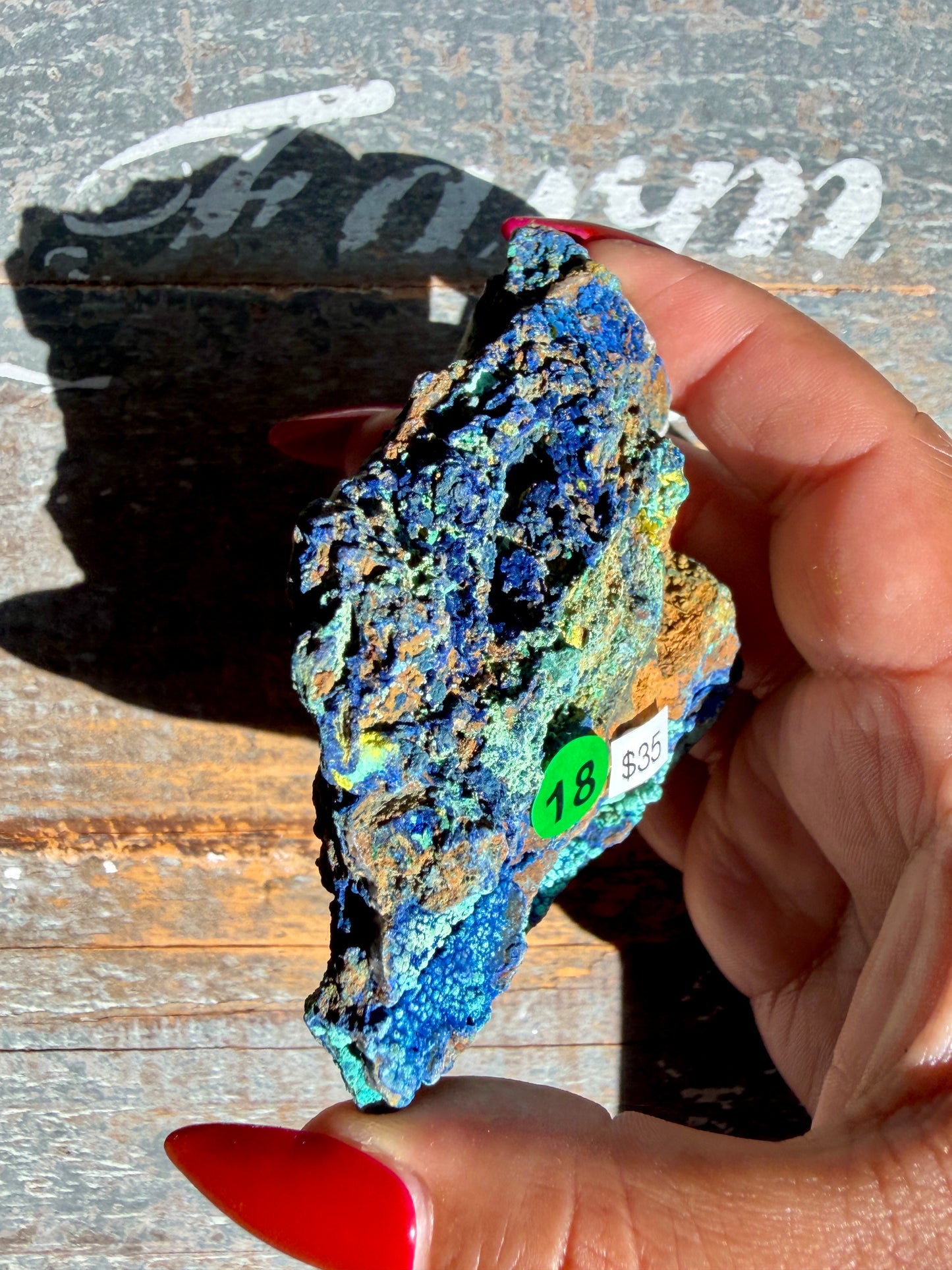 Gorgeous Malachite + Azurite on Matrix Specimen | Opt 18