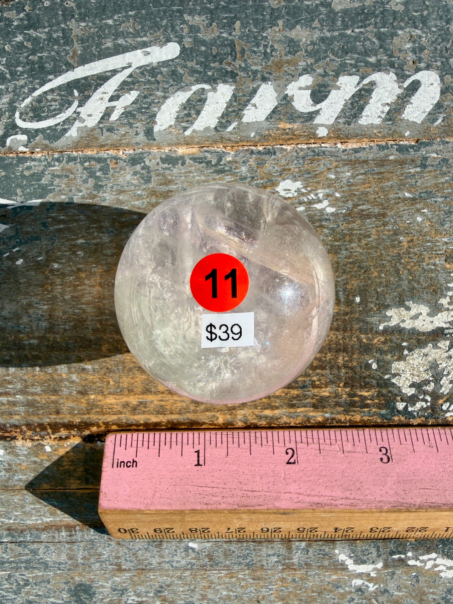 Gorgeous Stormy Water Fluorite Sphere | Opt 11