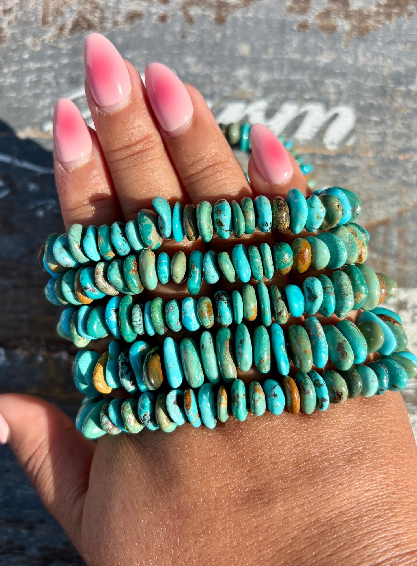 One (1) Gorgeous Authentic Turquoise Bracelet | Style B | Wrist Size: 6.25-6.5" | 11mm