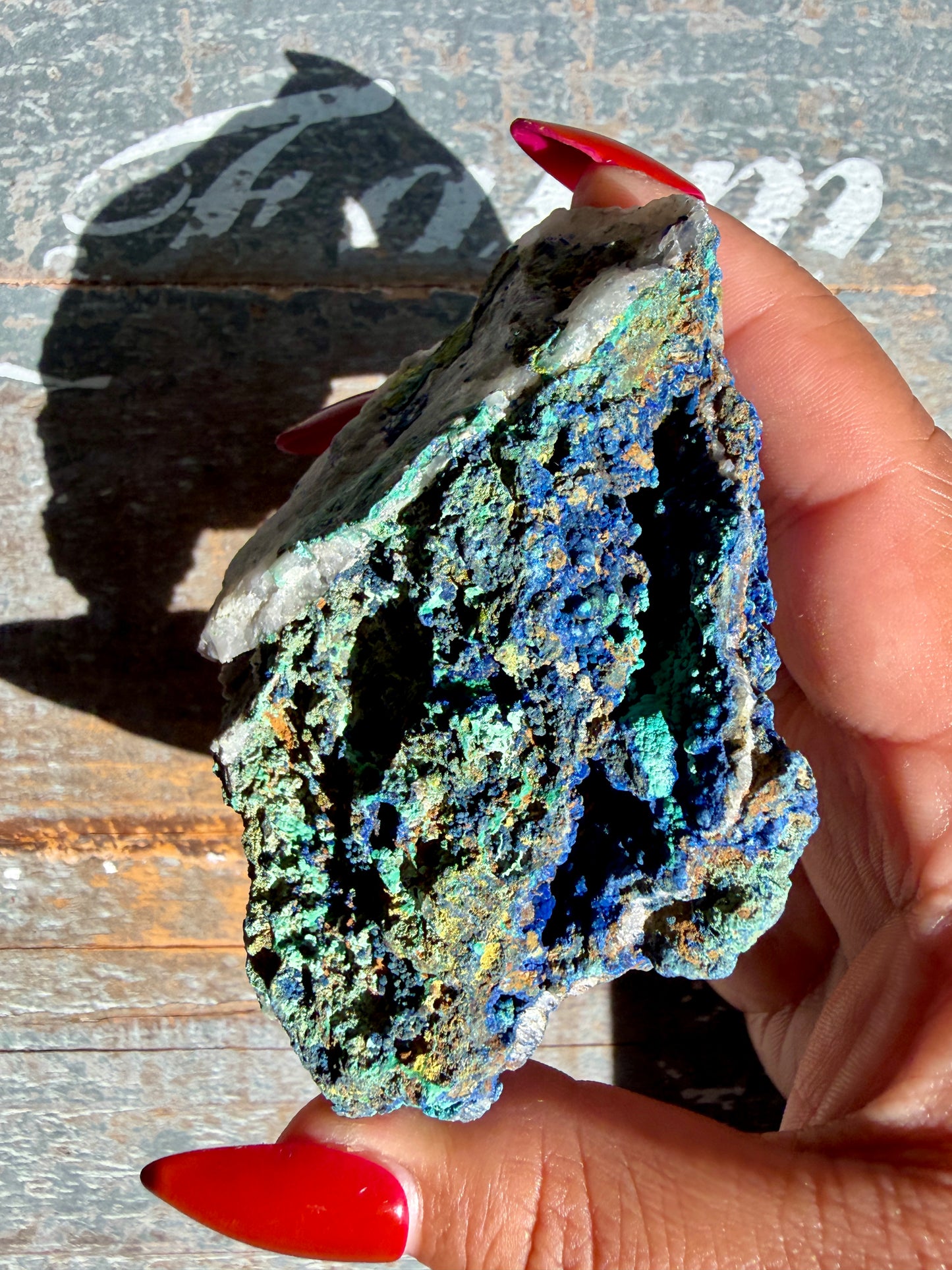 Gorgeous Malachite + Azurite on Matrix Specimen | Opt 18