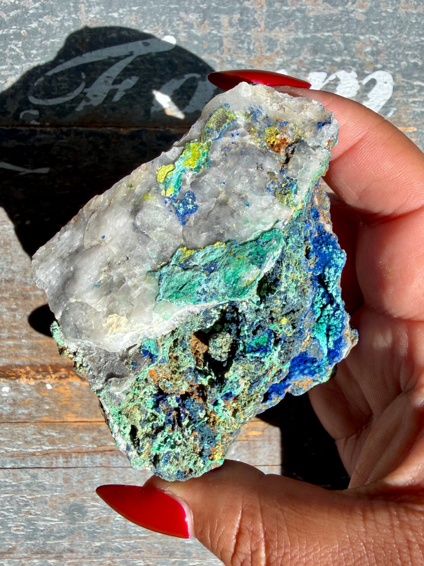 Gorgeous Malachite + Azurite on Matrix Specimen | Opt 18