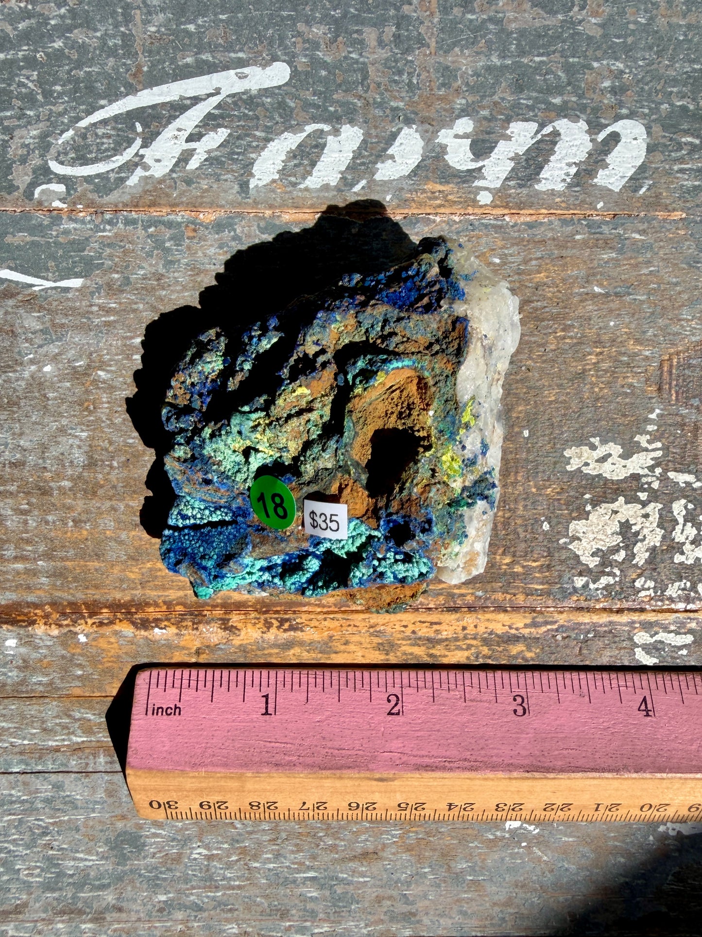 Gorgeous Malachite + Azurite on Matrix Specimen | Opt 18