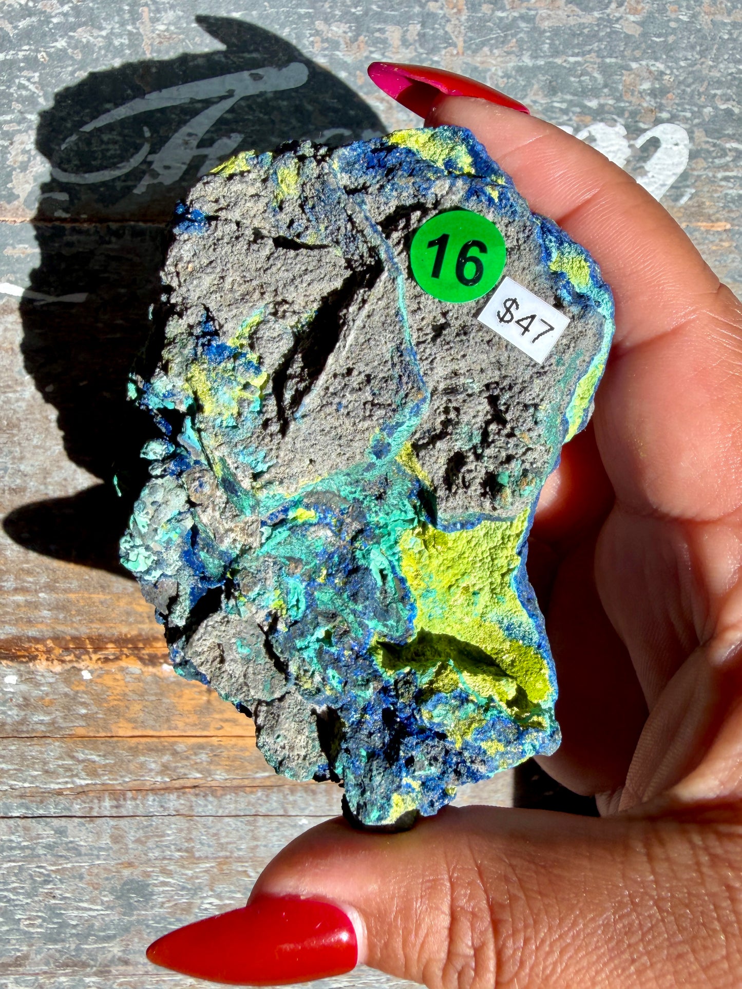 Gorgeous Malachite + Azurite on Matrix Specimen | Opt 16