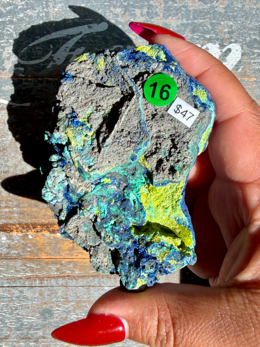 Gorgeous Malachite + Azurite on Matrix Specimen | Opt 16