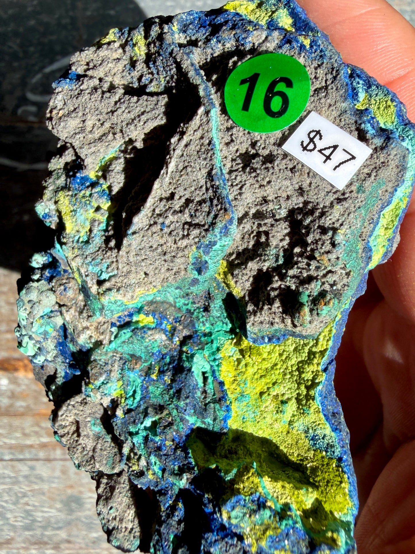 Gorgeous Malachite + Azurite on Matrix Specimen | Opt 16