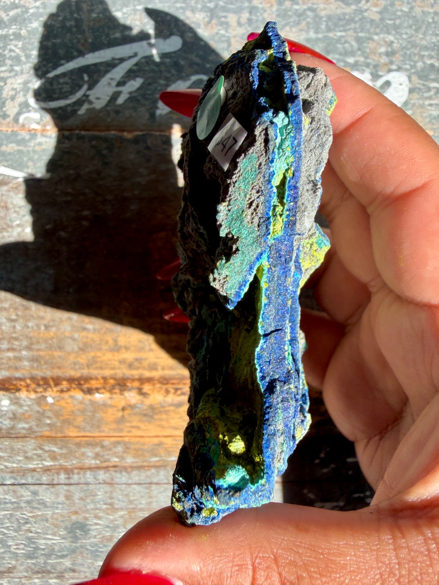 Gorgeous Malachite + Azurite on Matrix Specimen | Opt 16
