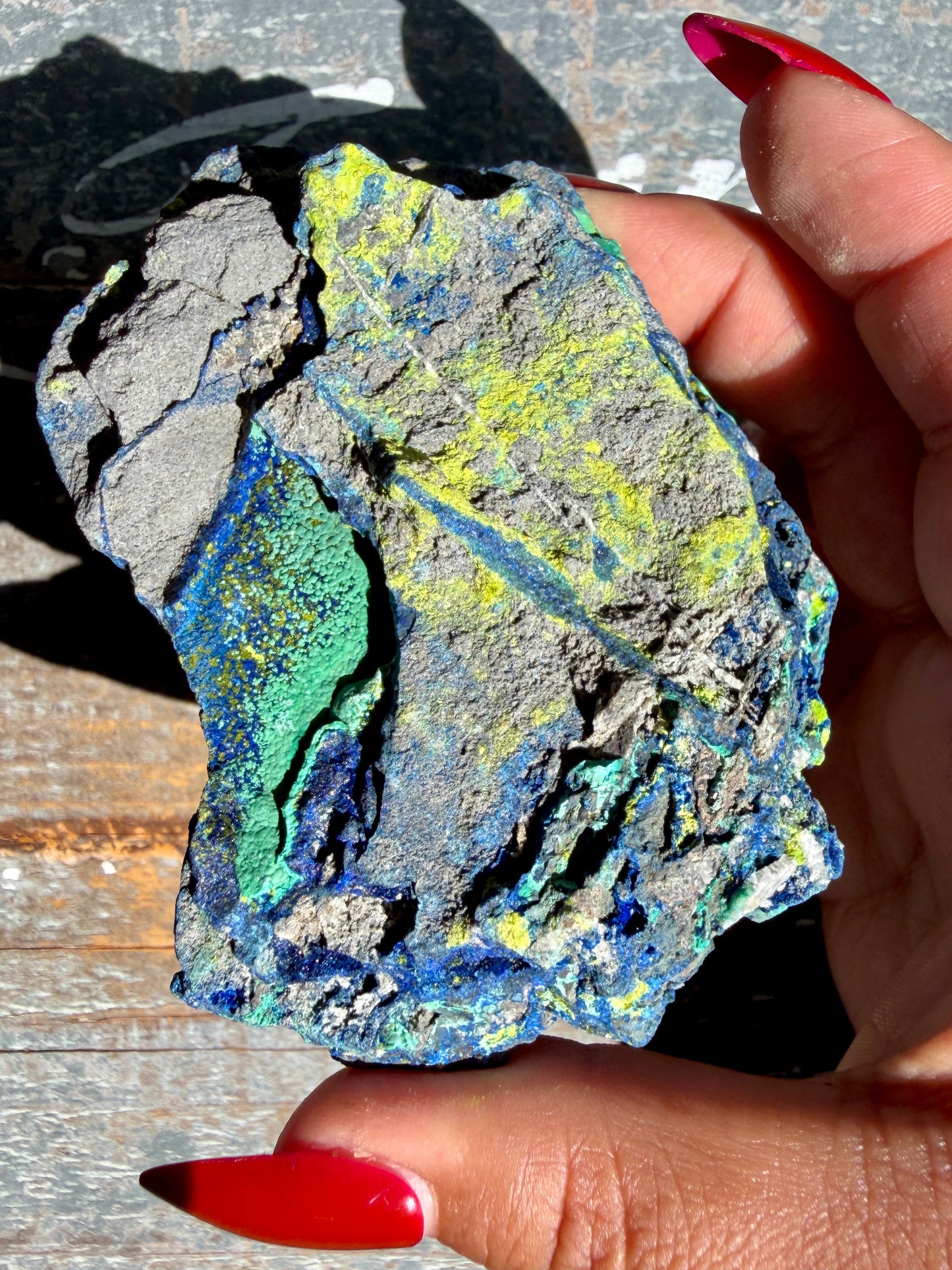 Gorgeous Malachite + Azurite on Matrix Specimen | Opt 16