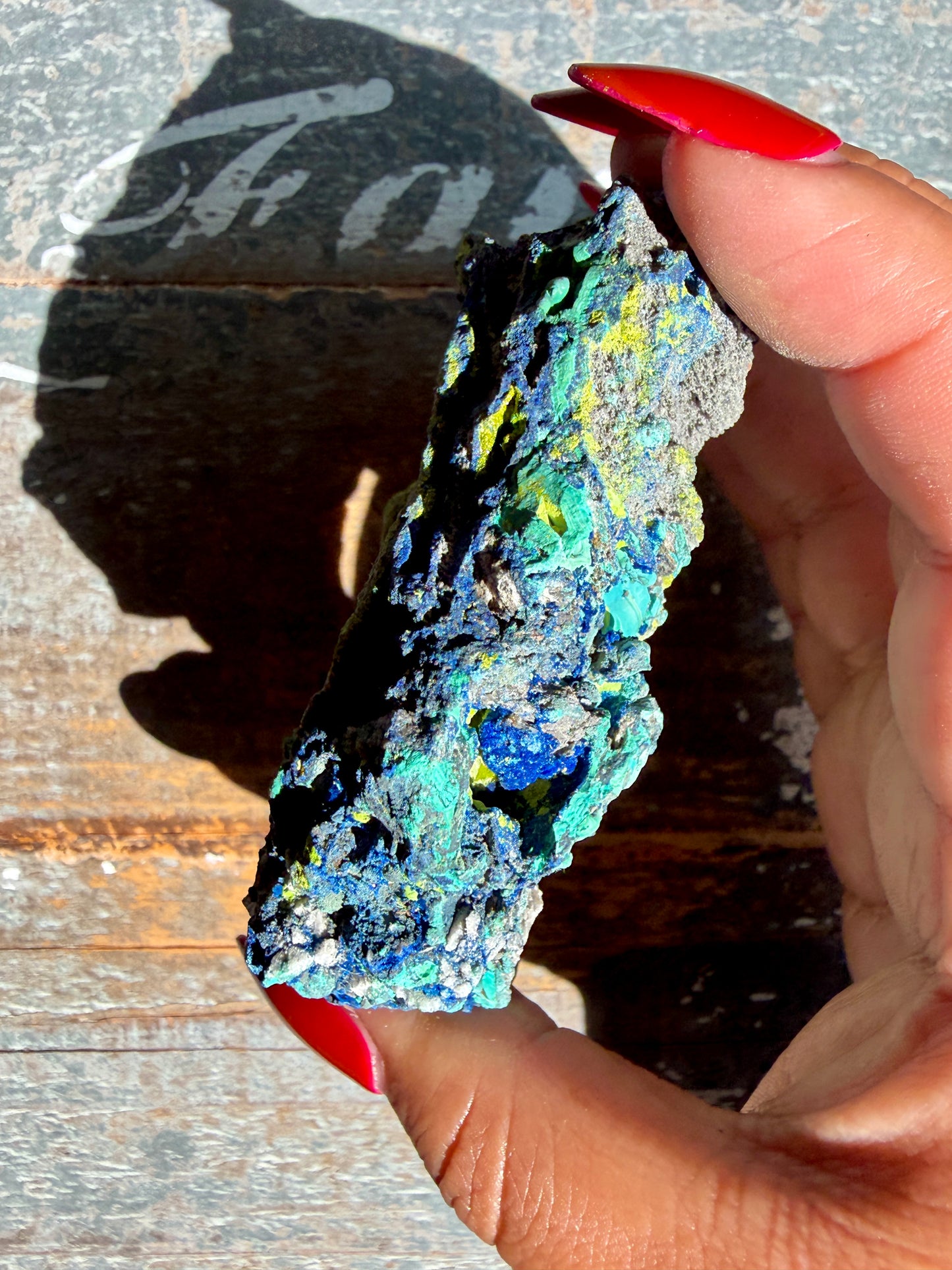 Gorgeous Malachite + Azurite on Matrix Specimen | Opt 16