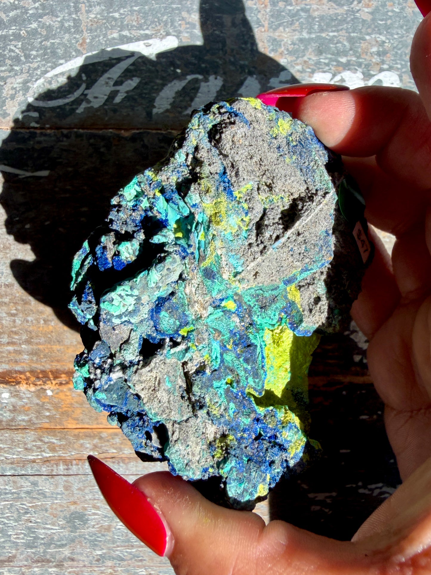 Gorgeous Malachite + Azurite on Matrix Specimen | Opt 16