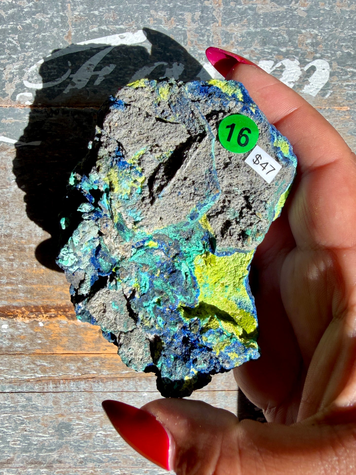 Gorgeous Malachite + Azurite on Matrix Specimen | Opt 16