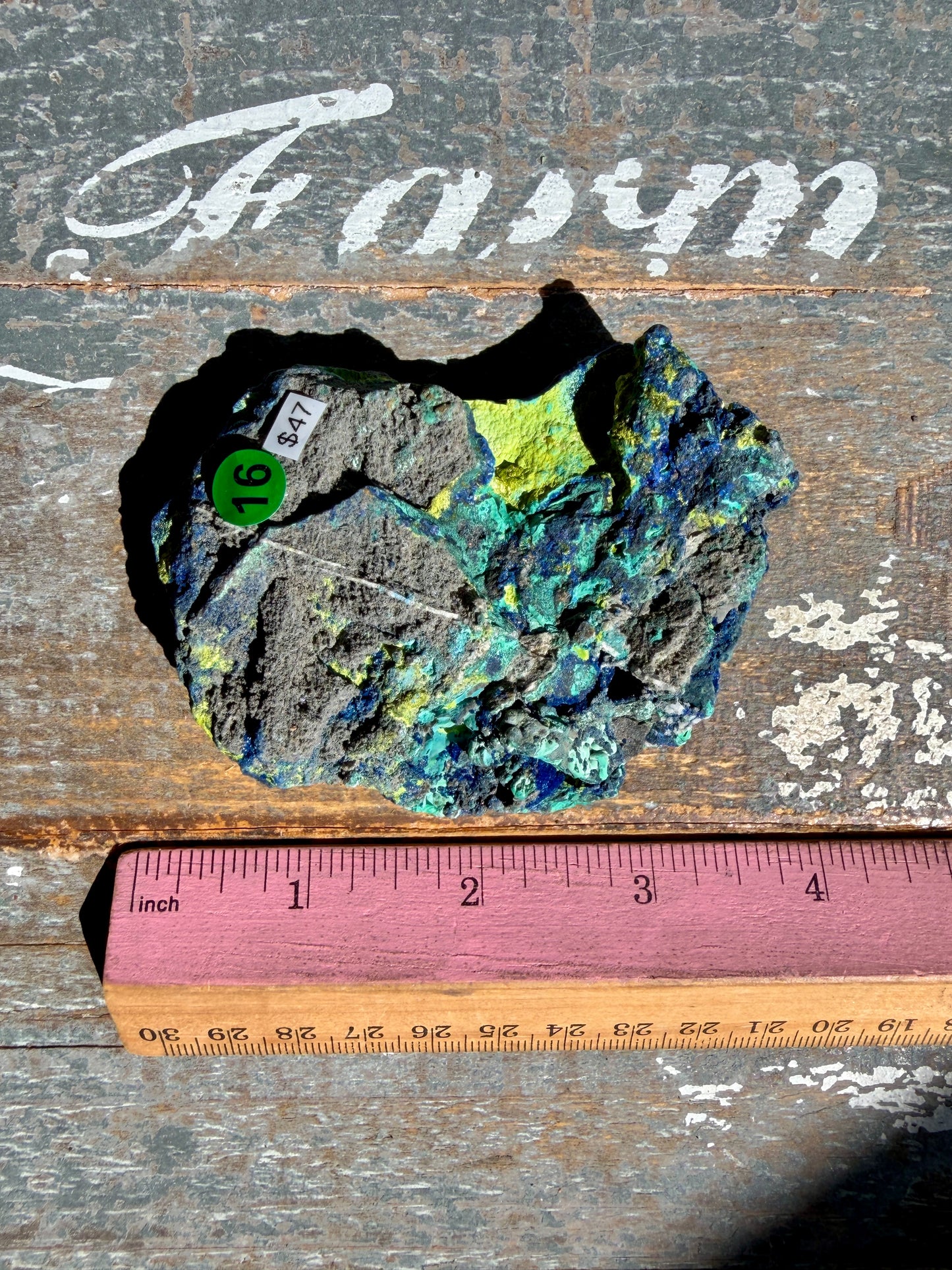 Gorgeous Malachite + Azurite on Matrix Specimen | Opt 16