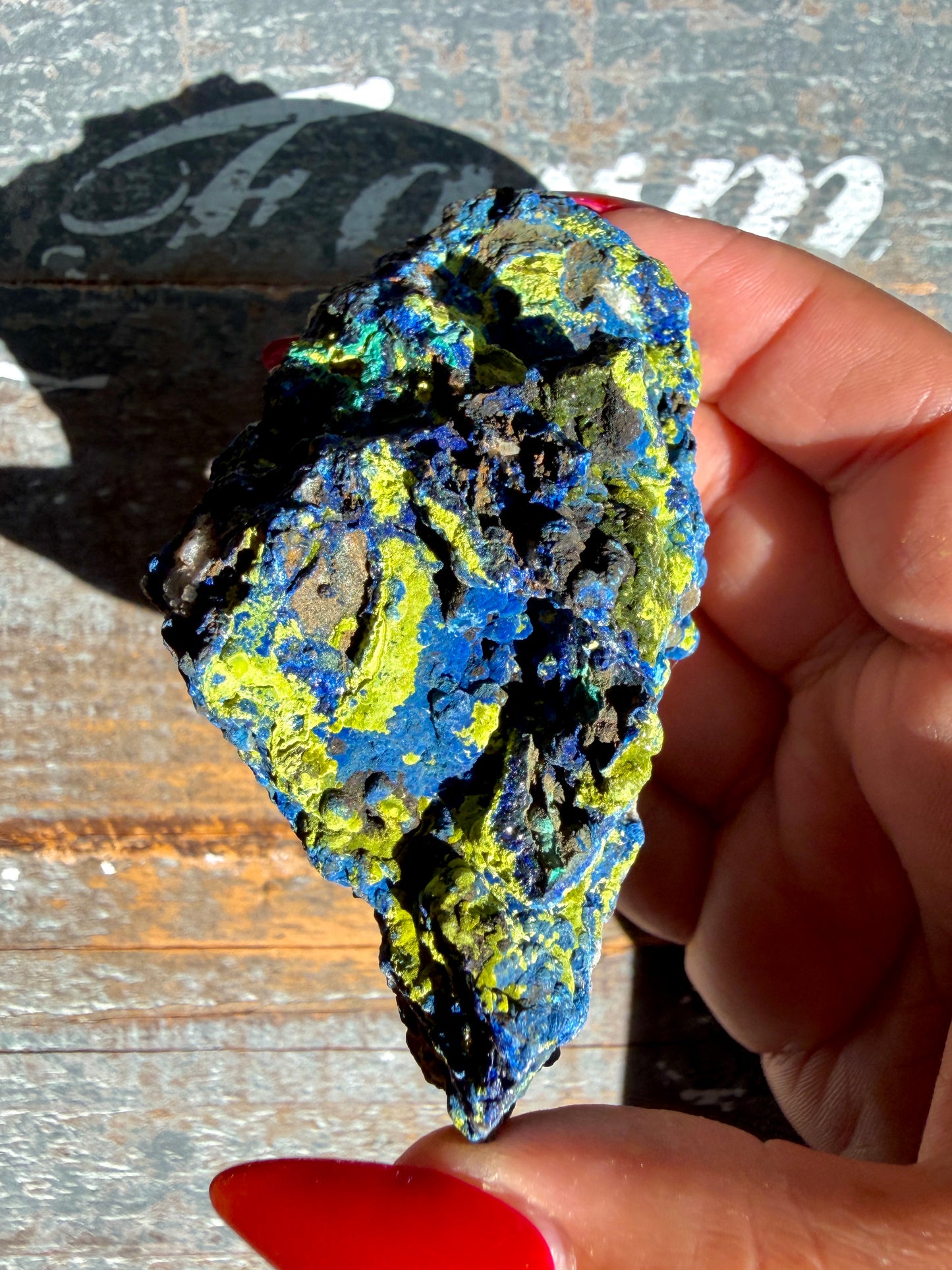 Gorgeous Malachite + Azurite on Matrix Specimen | Opt 17