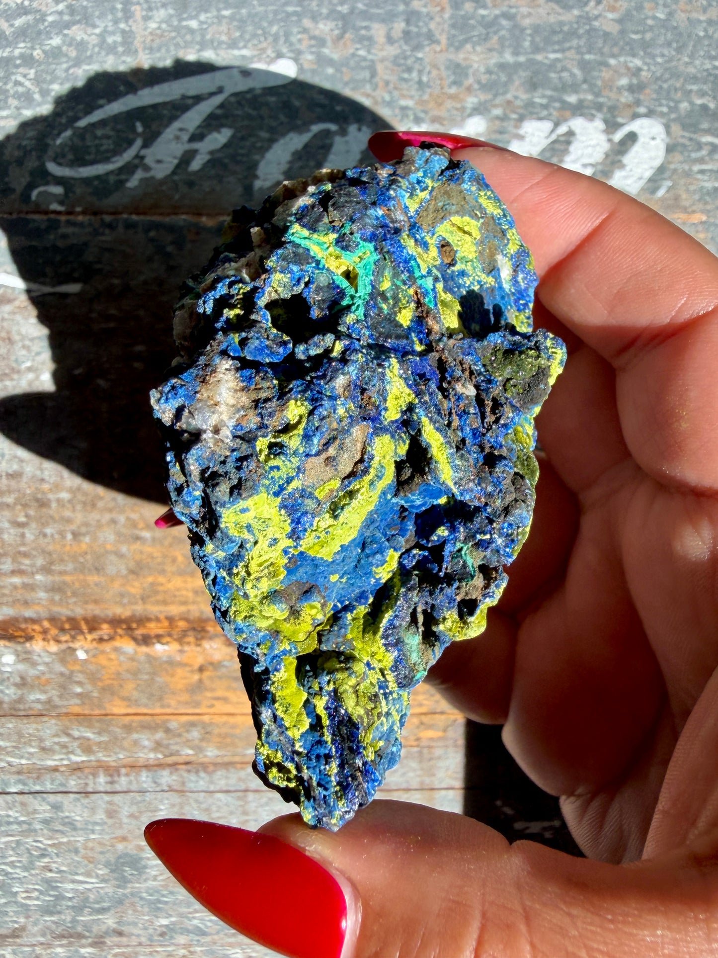 Gorgeous Malachite + Azurite on Matrix Specimen | Opt 17