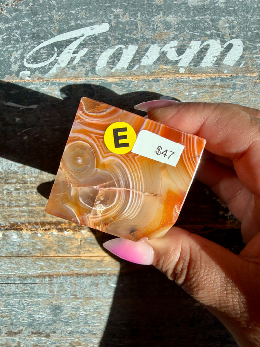 Gorgeous Carnelian Cube | Opt E