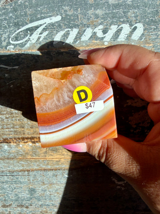 Gorgeous Carnelian Cube | Opt D
