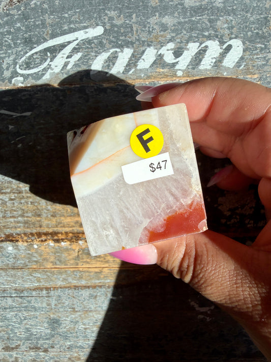 Gorgeous Carnelian Cube | Opt F