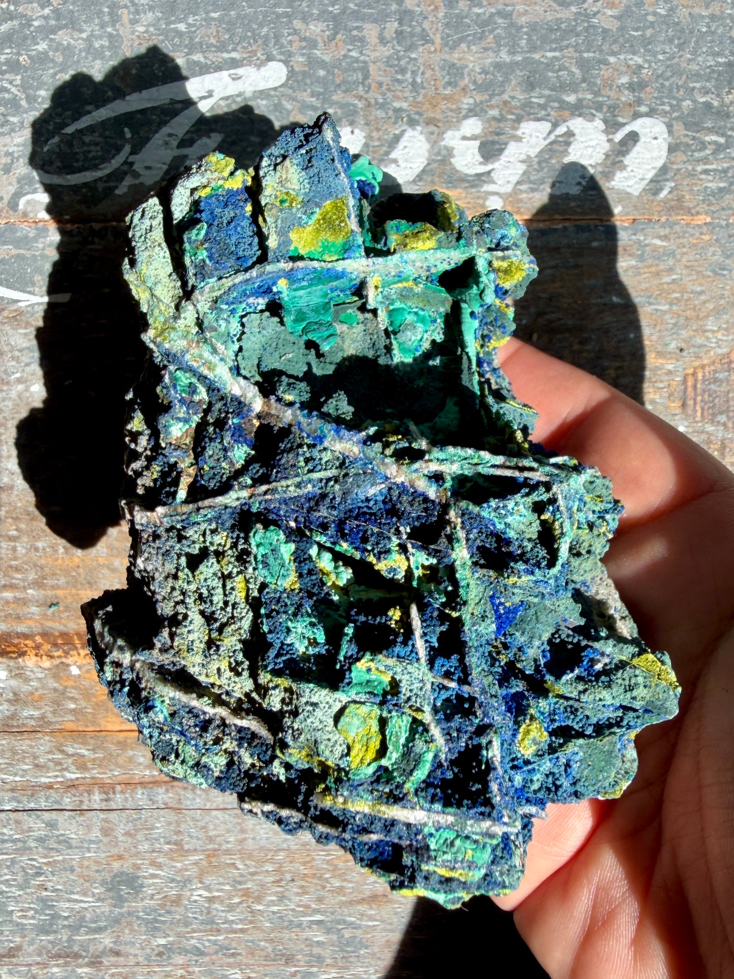 Gorgeous Malachite + Azurite on Matrix Specimen | Opt 15