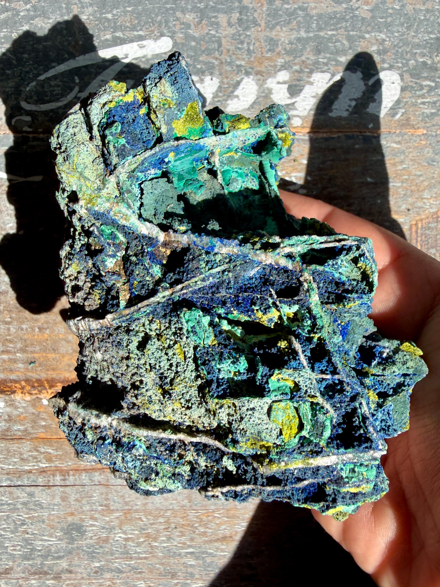 Gorgeous Malachite + Azurite on Matrix Specimen | Opt 15